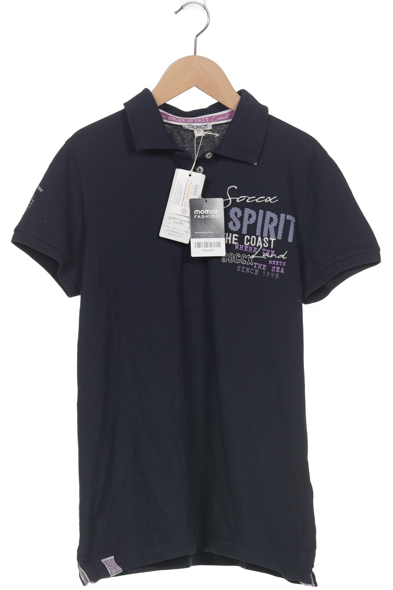 

Soccx Damen Poloshirt, marineblau, Gr. 40