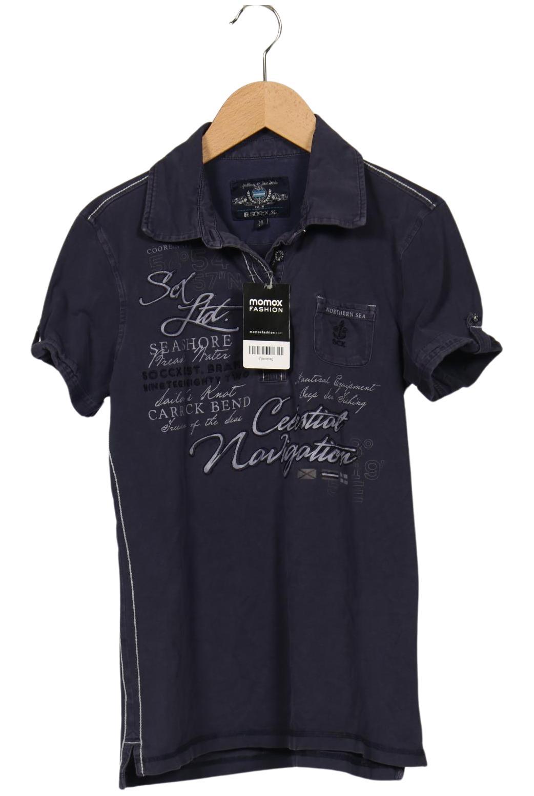 

Soccx Damen Poloshirt, marineblau, Gr. 38