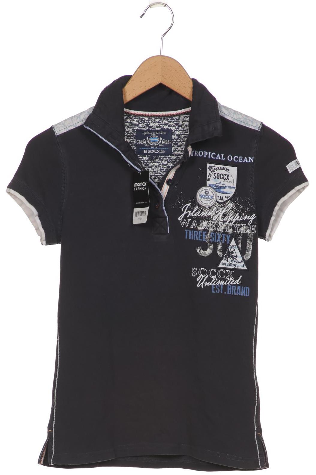 

SOCCX Damen Poloshirt, marineblau