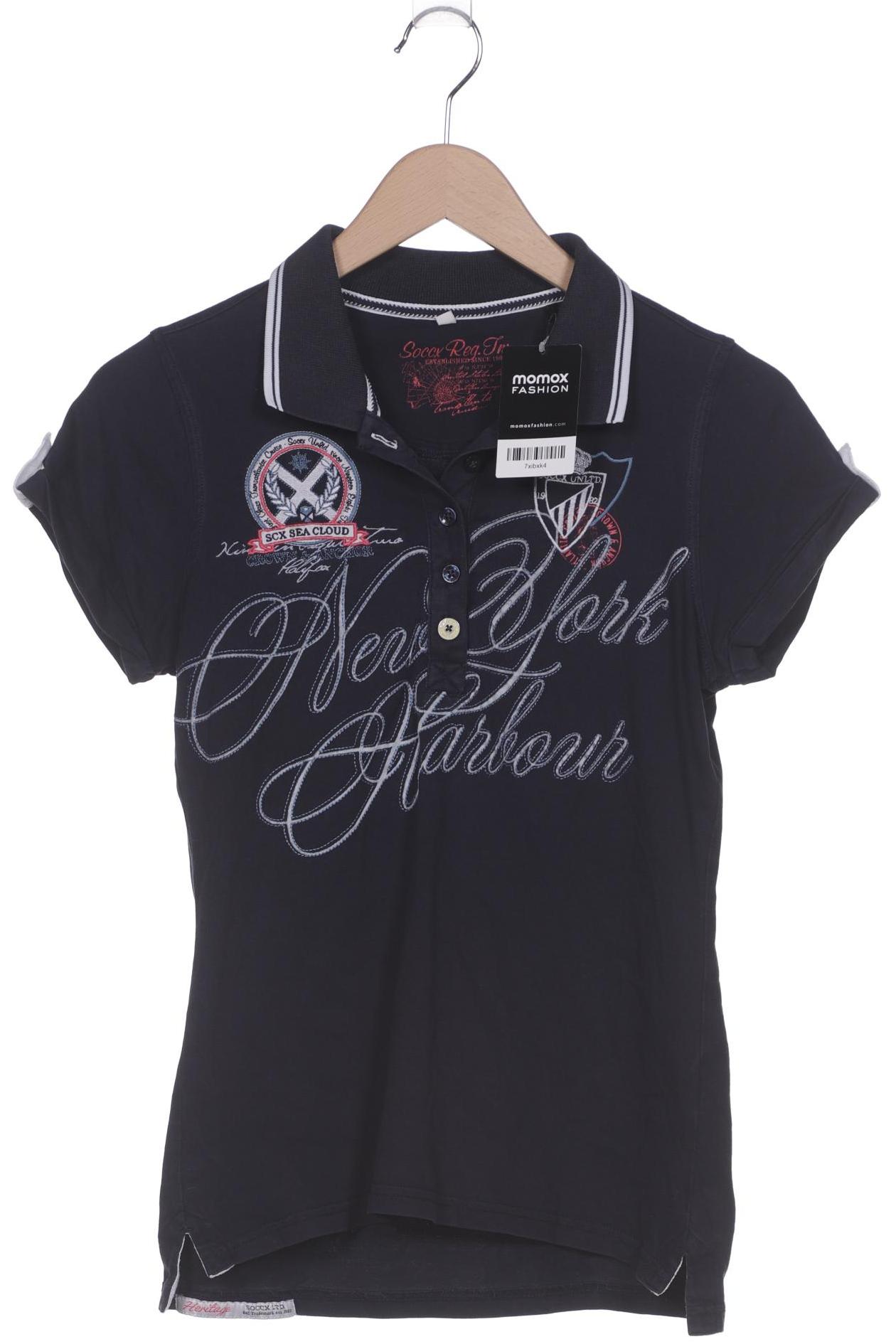 

Soccx Damen Poloshirt, marineblau, Gr. 36