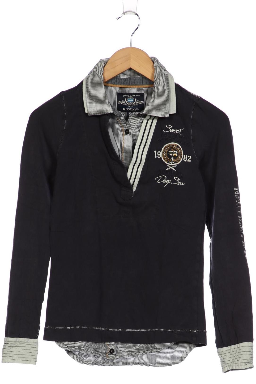 

Soccx Damen Poloshirt, blau, Gr. 36