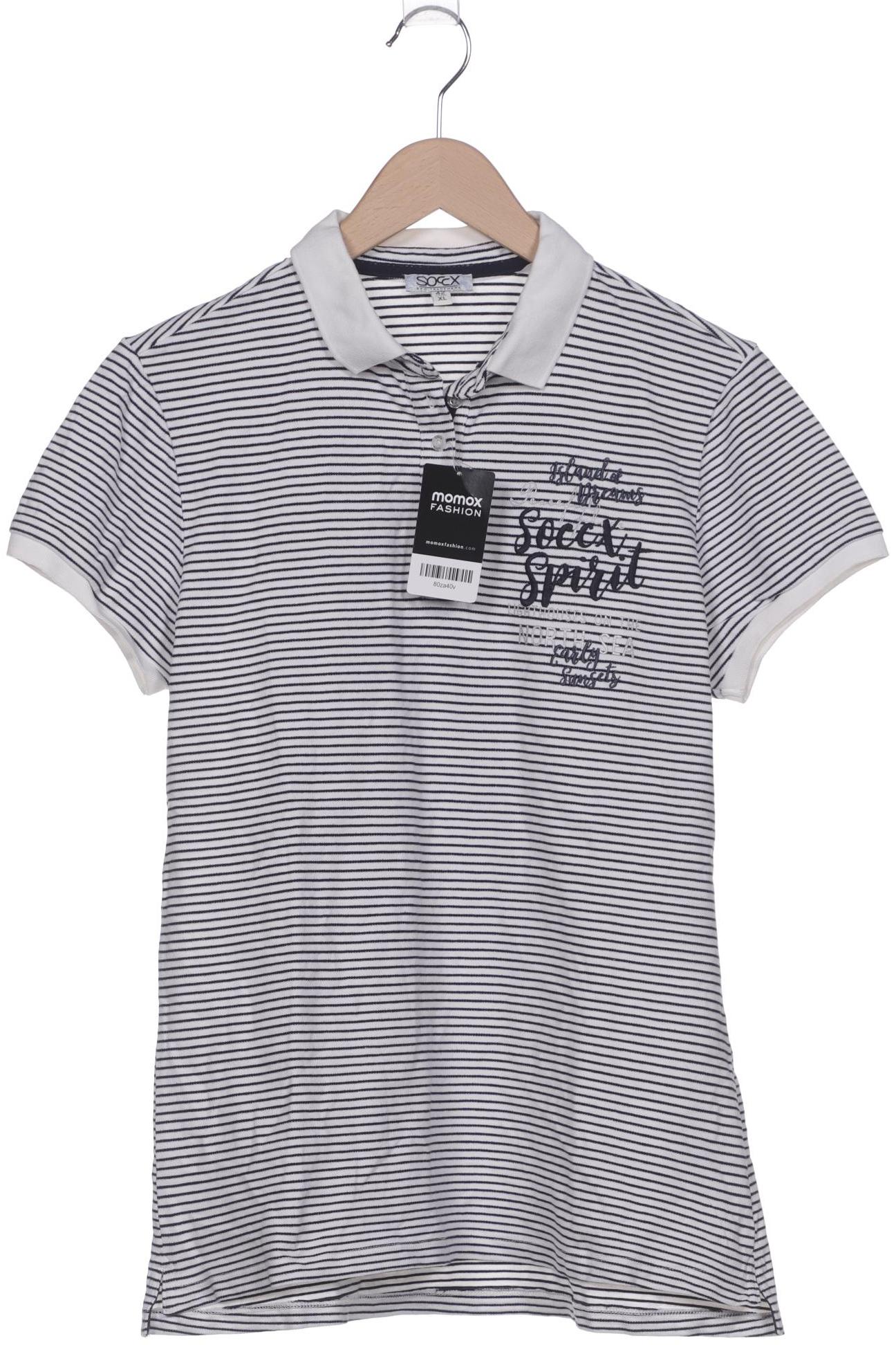 

Soccx Damen Poloshirt, weiß, Gr. 42