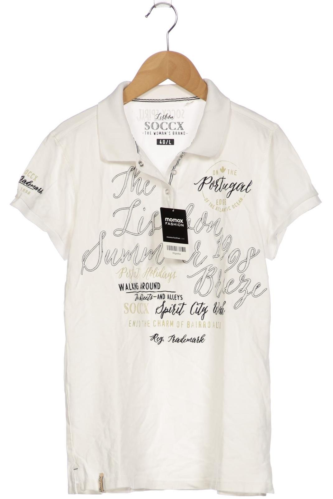 

Soccx Damen Poloshirt, weiß, Gr. 40