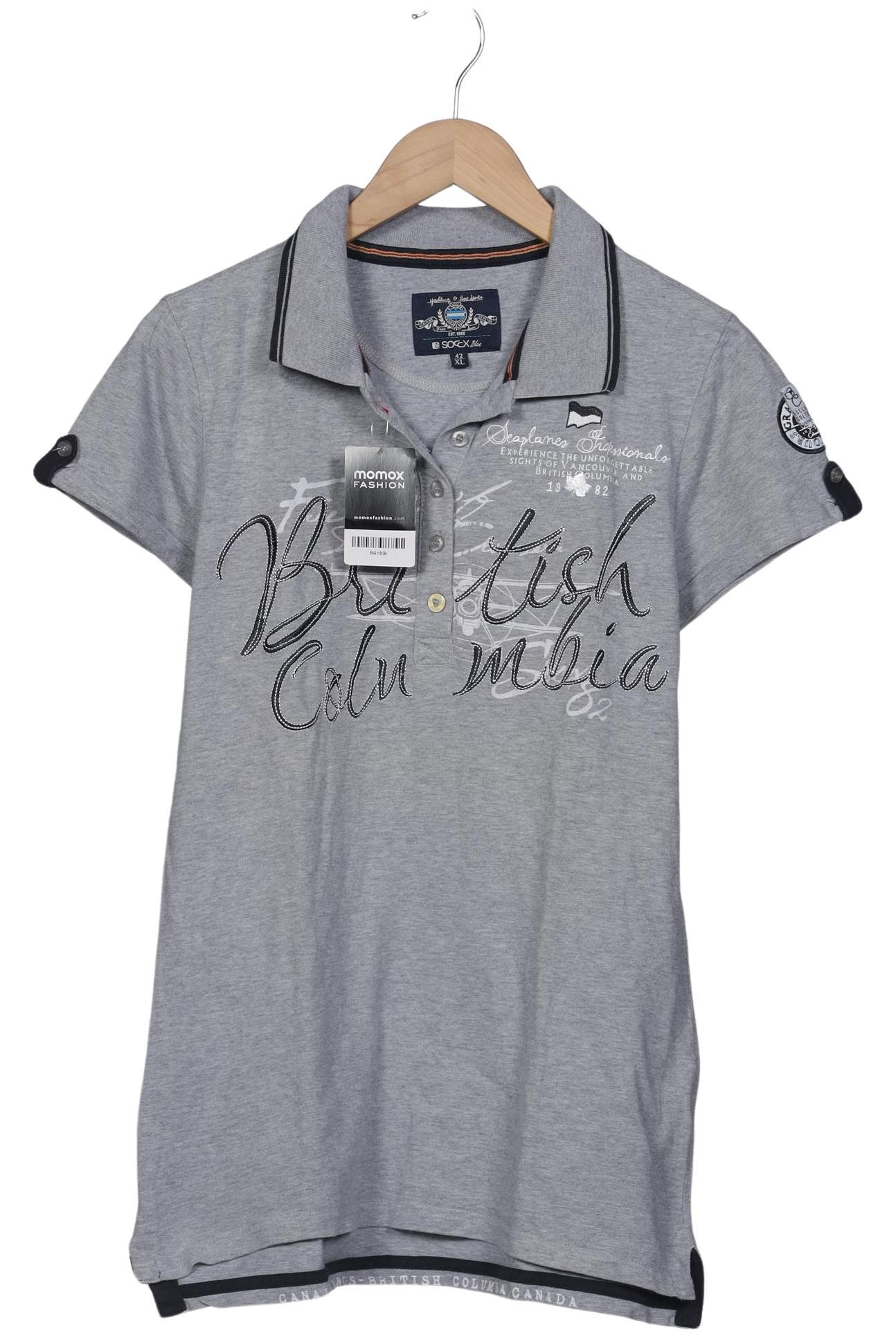 

Soccx Damen Poloshirt, grau, Gr. 42