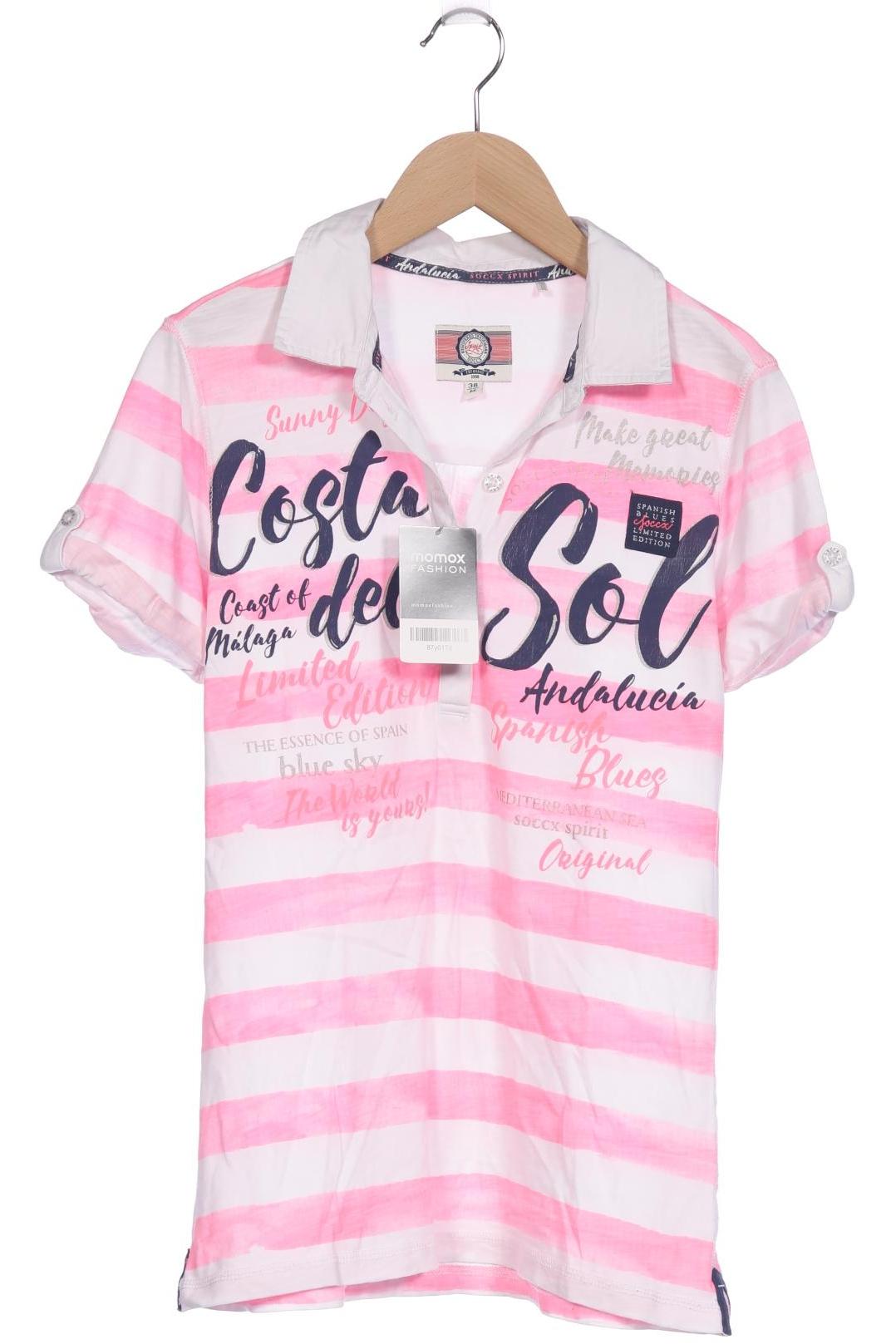 

Soccx Damen Poloshirt, weiß, Gr. 38