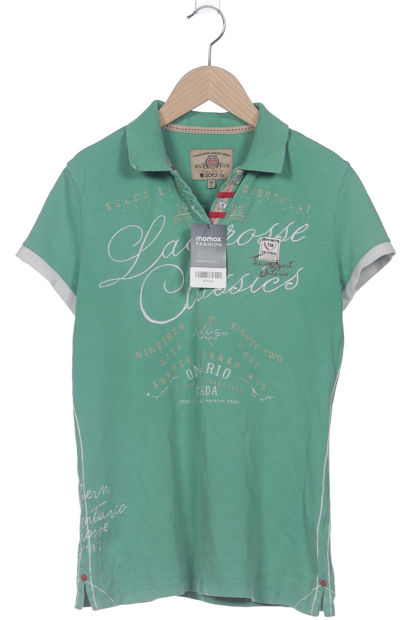 

Soccx Damen Poloshirt, grün, Gr. 40