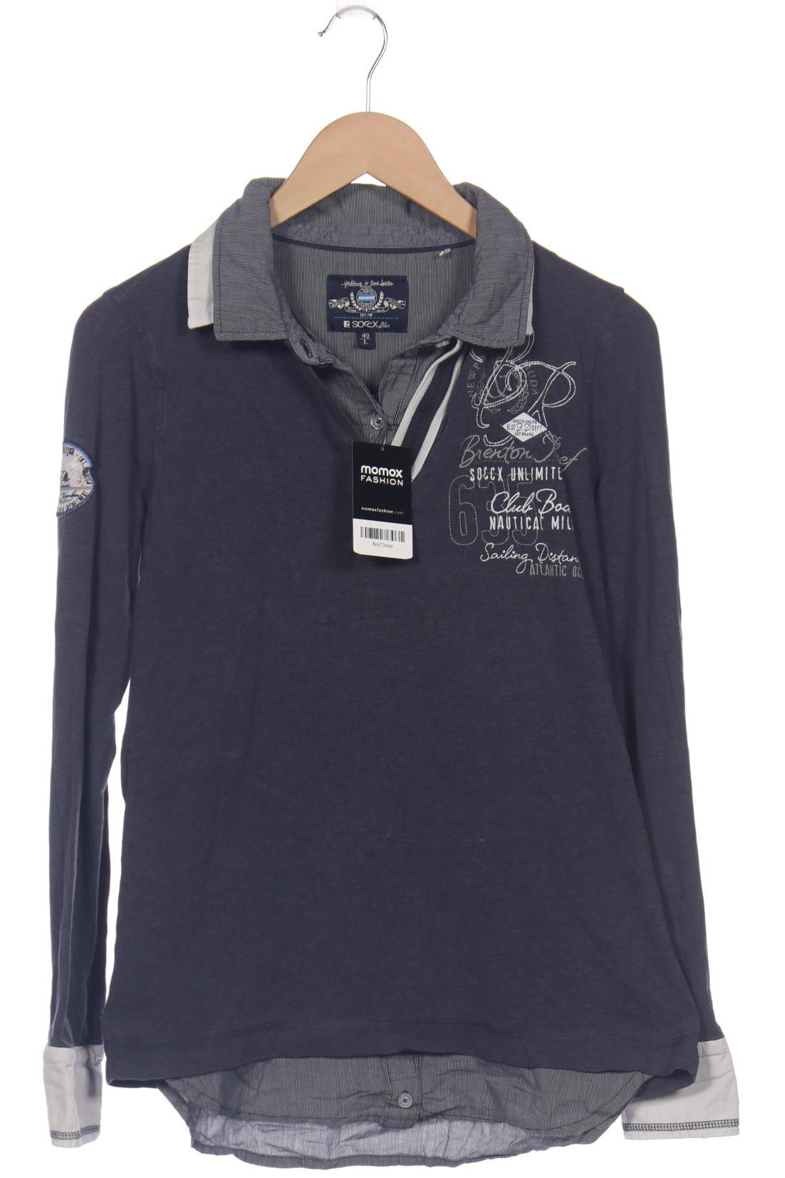 

Soccx Damen Poloshirt, blau, Gr. 40