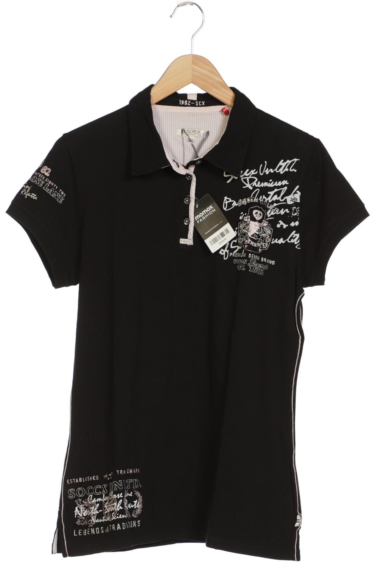 

Soccx Damen Poloshirt, schwarz, Gr. 46