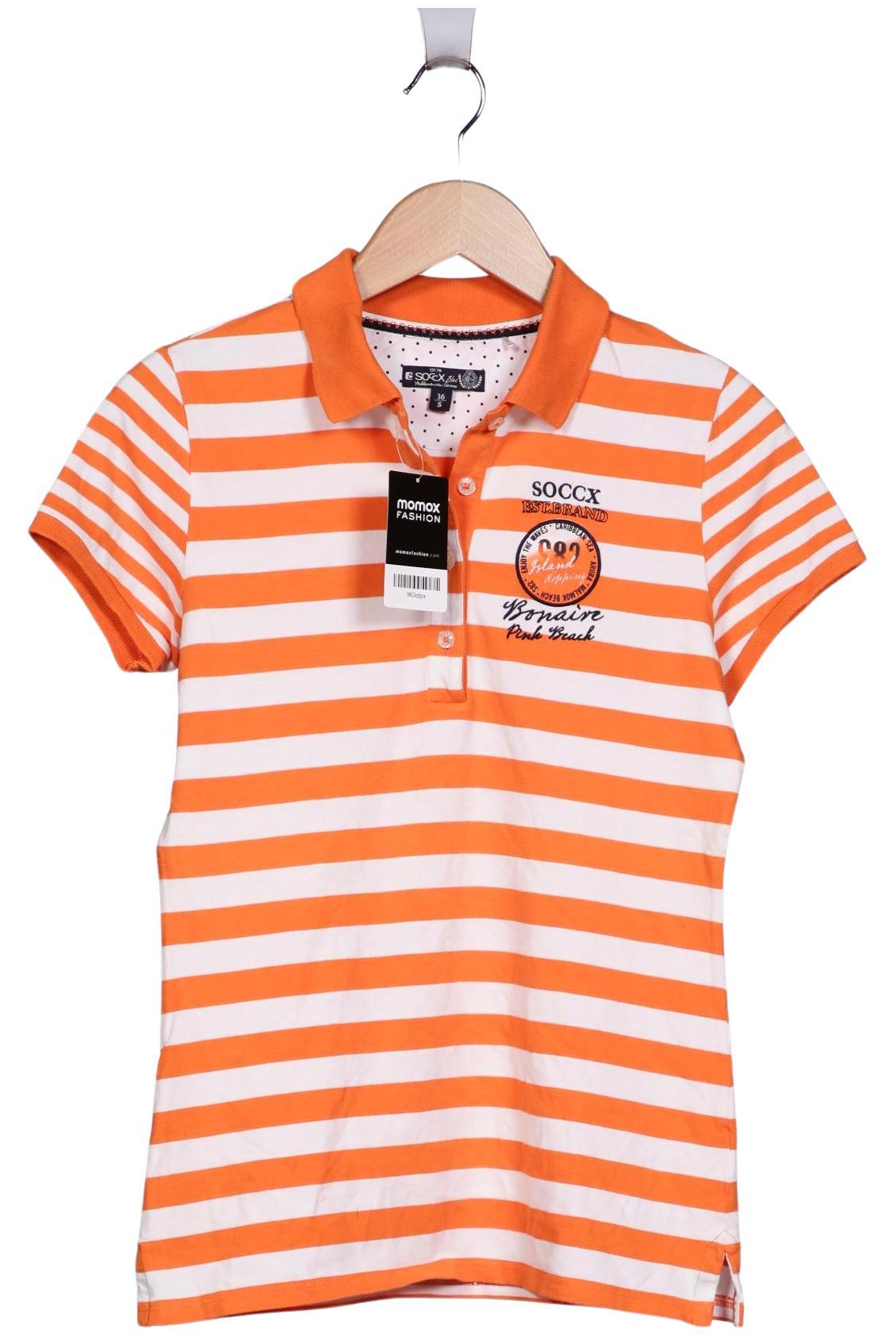 

Soccx Damen Poloshirt, orange, Gr. 36