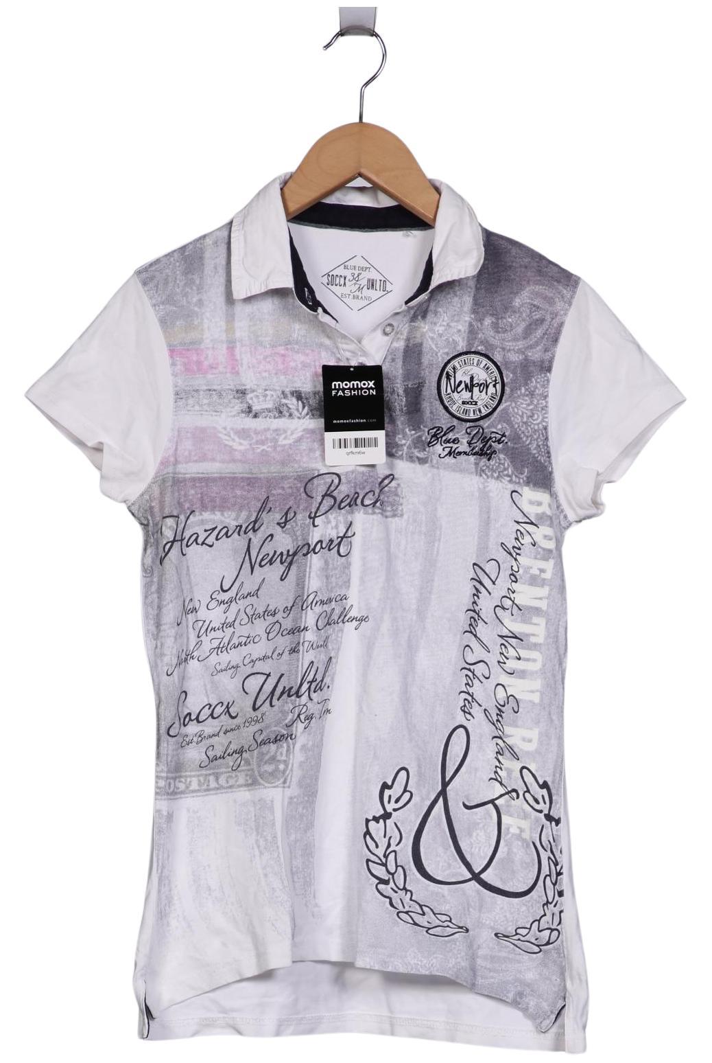 

Soccx Damen Poloshirt, weiß, Gr. 38