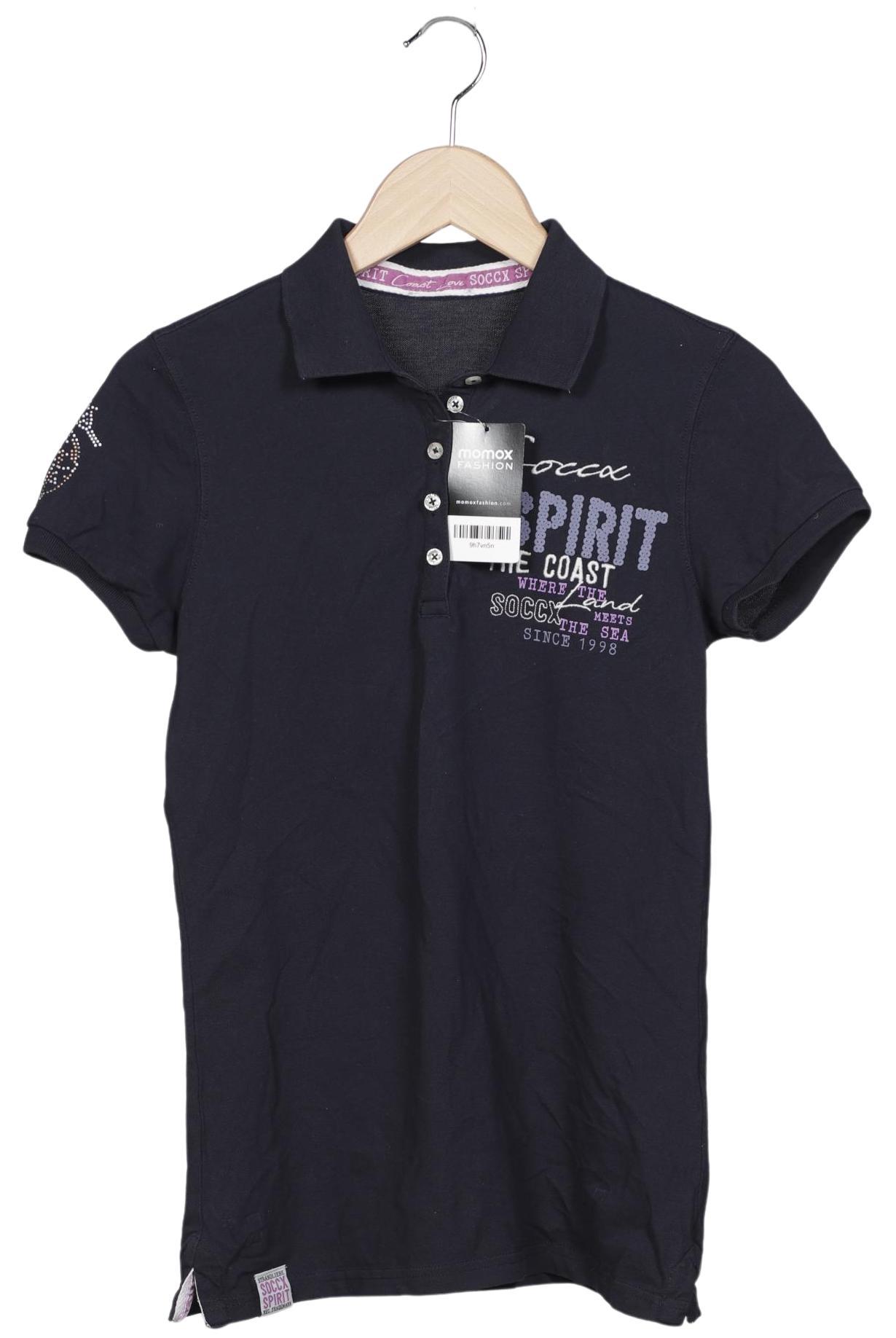 

Soccx Damen Poloshirt, marineblau, Gr. 38