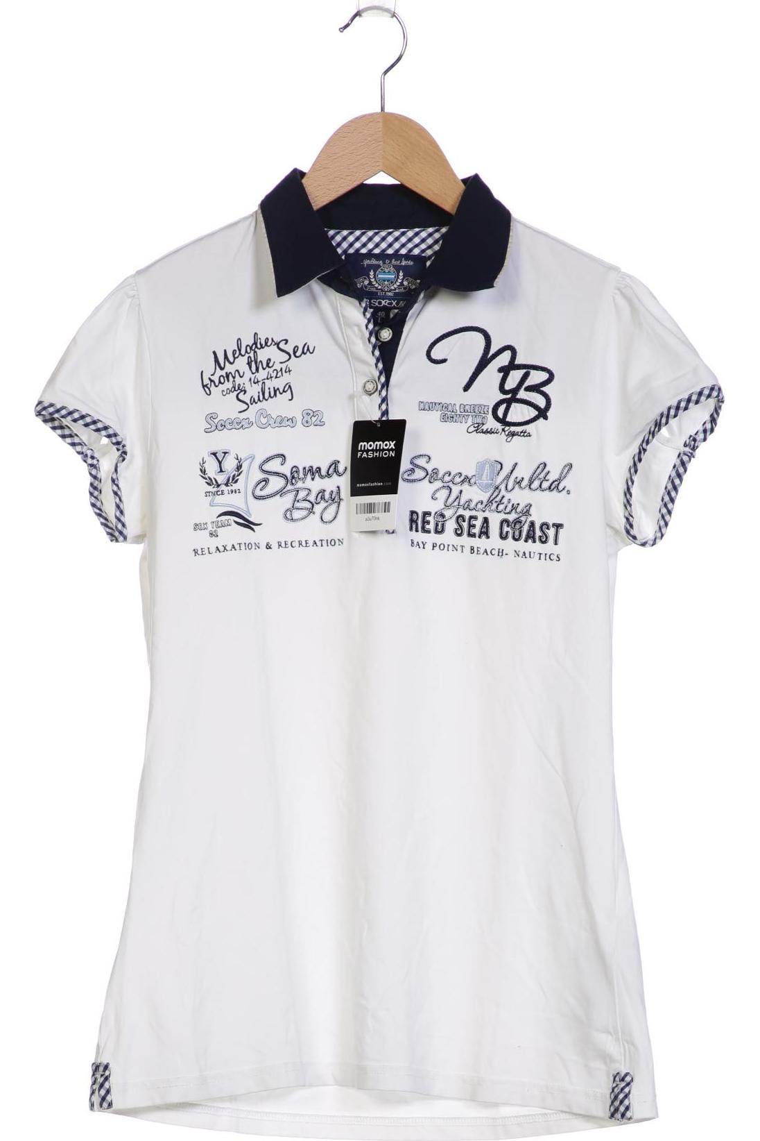 

Soccx Damen Poloshirt, weiß, Gr. 40