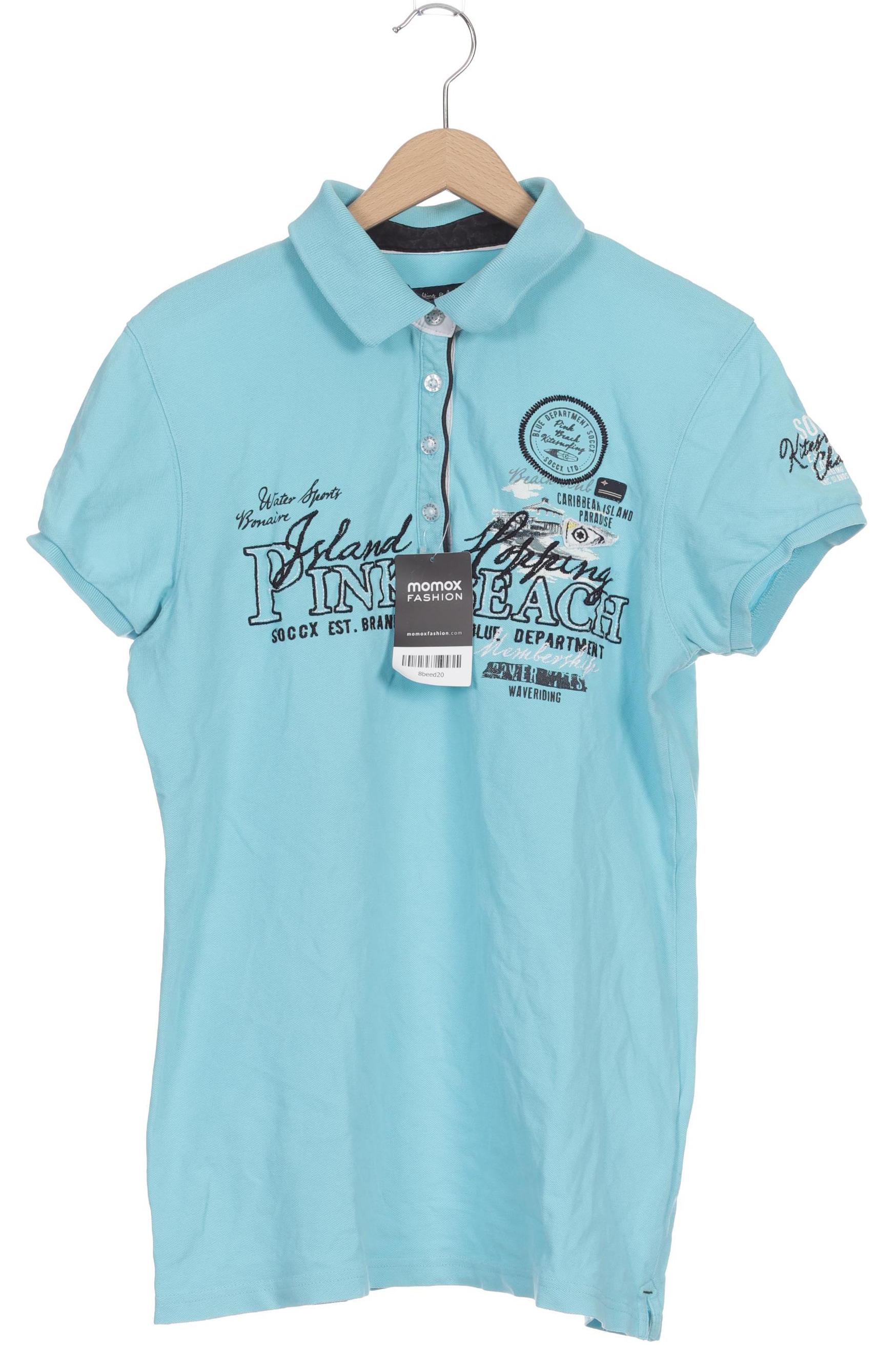 

Soccx Damen Poloshirt, blau, Gr. 40