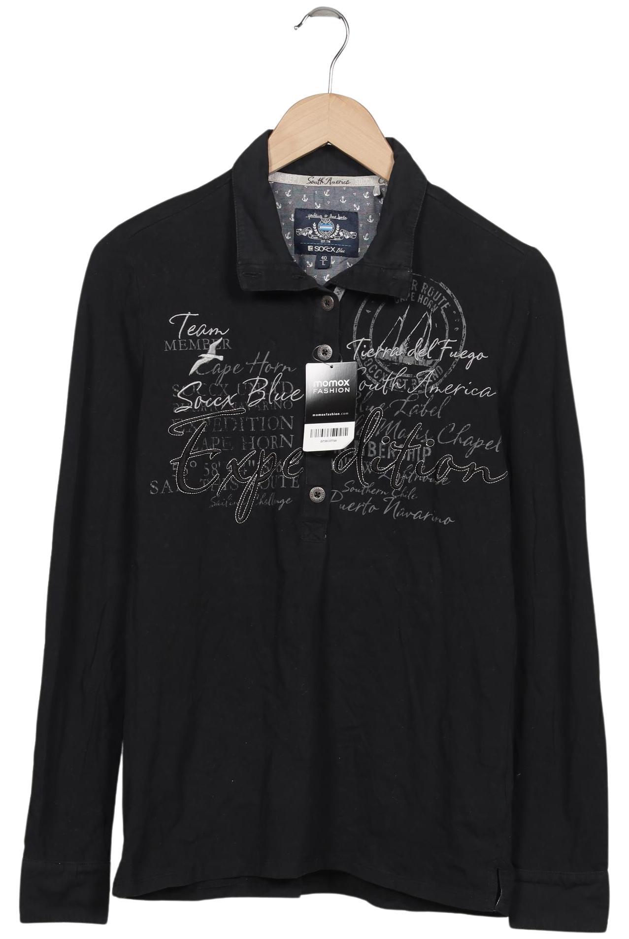

Soccx Damen Poloshirt, schwarz, Gr. 40