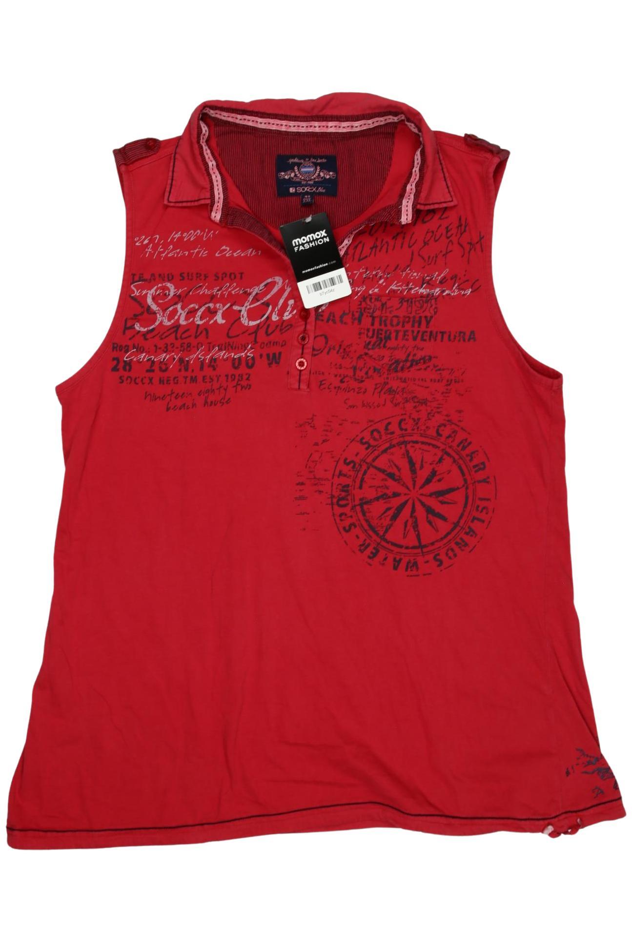 

Soccx Damen Poloshirt, rot, Gr. 44