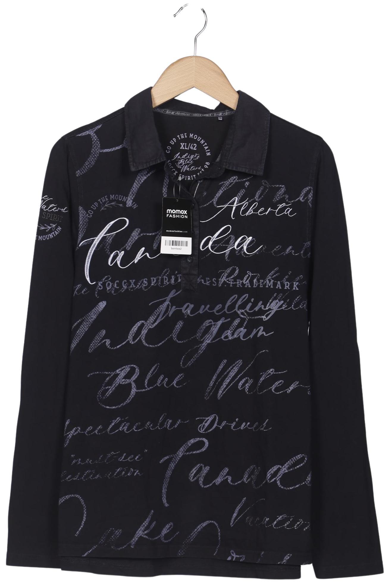 

Soccx Damen Poloshirt, schwarz, Gr. 42