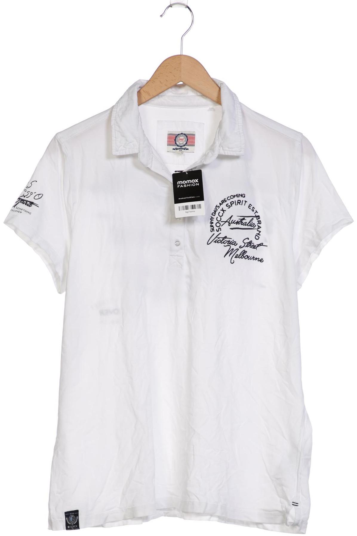 

Soccx Damen Poloshirt, weiß, Gr. 44