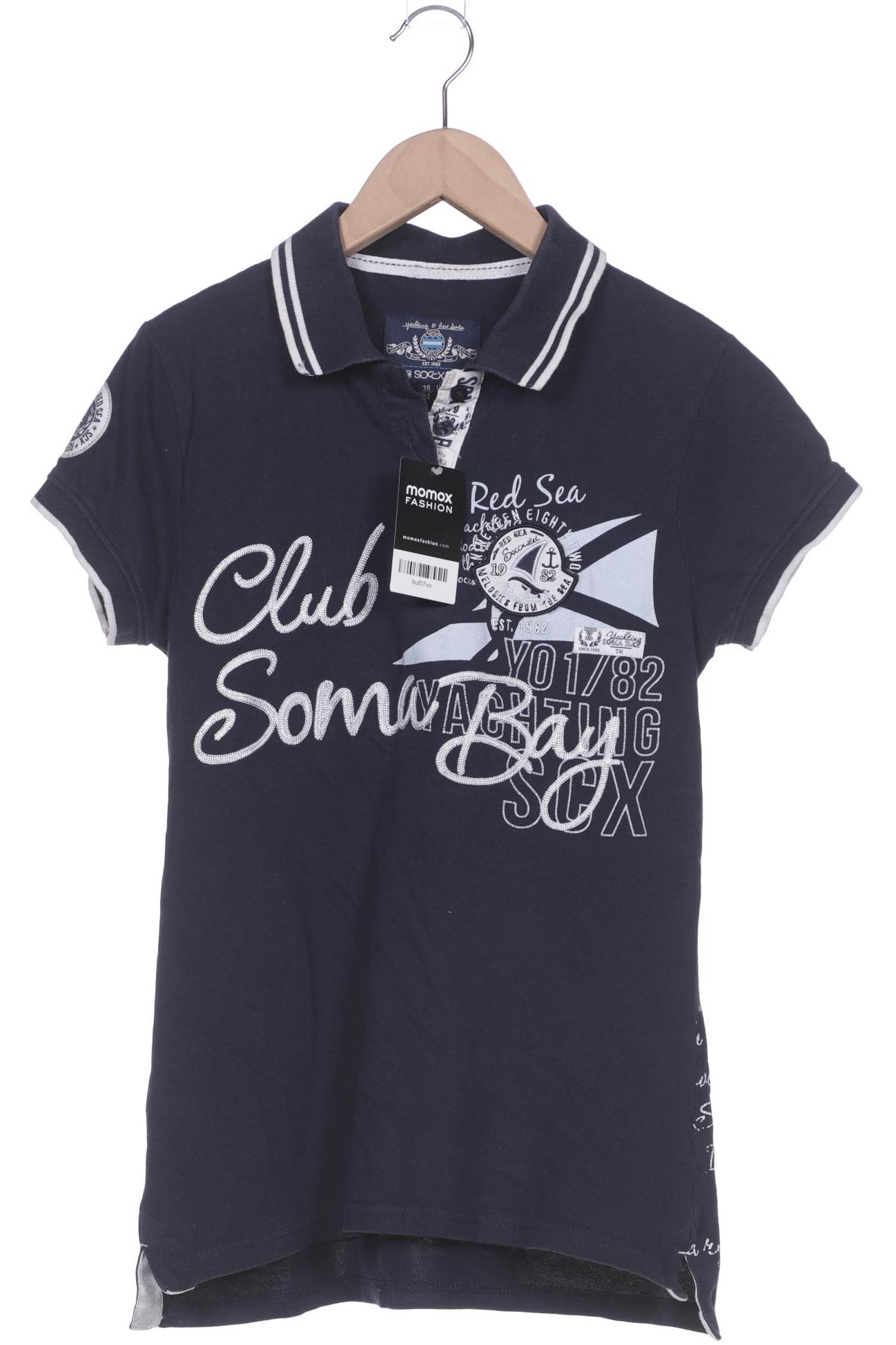 

Soccx Damen Poloshirt, marineblau, Gr. 38