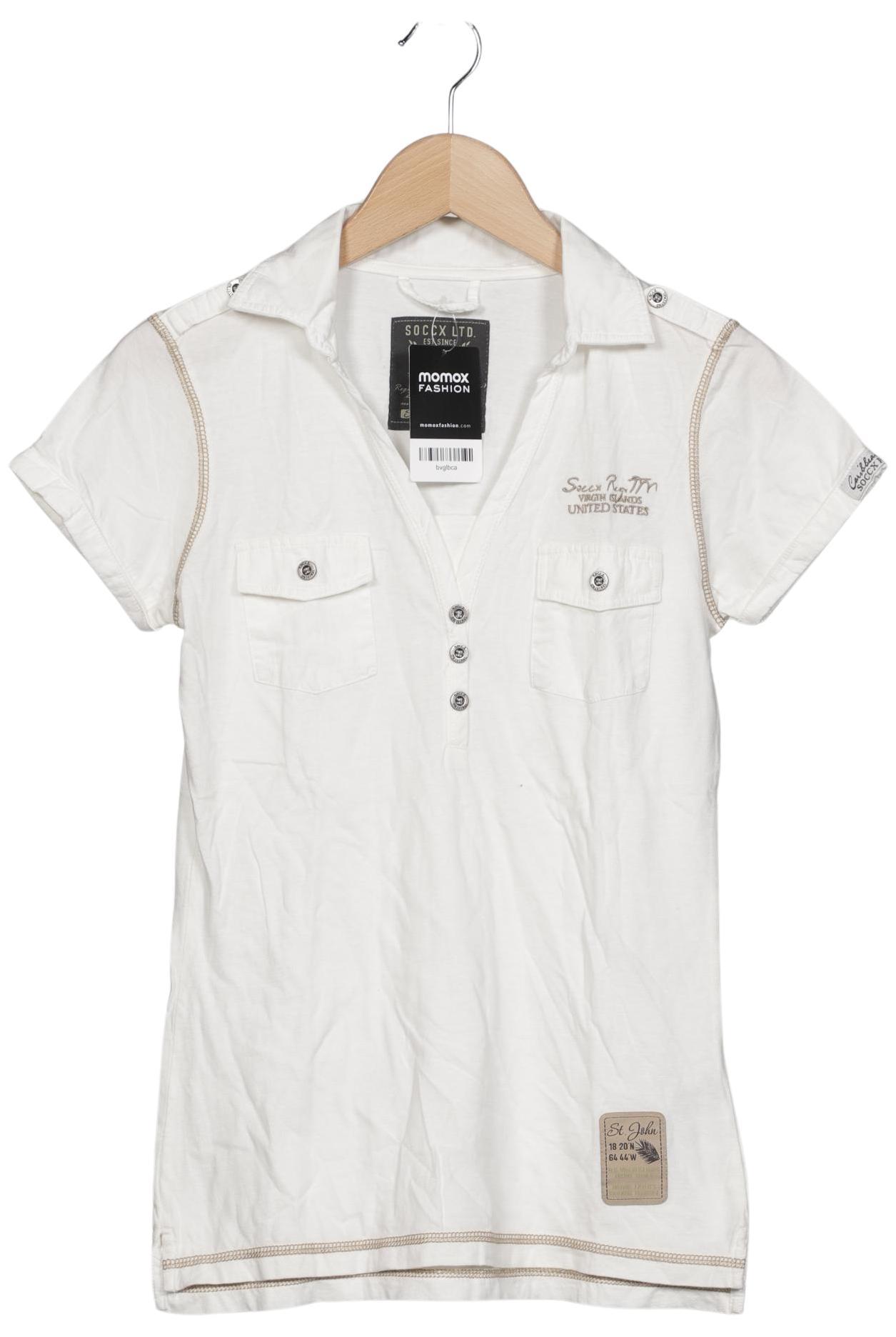 

Soccx Damen Poloshirt, weiß, Gr. 36