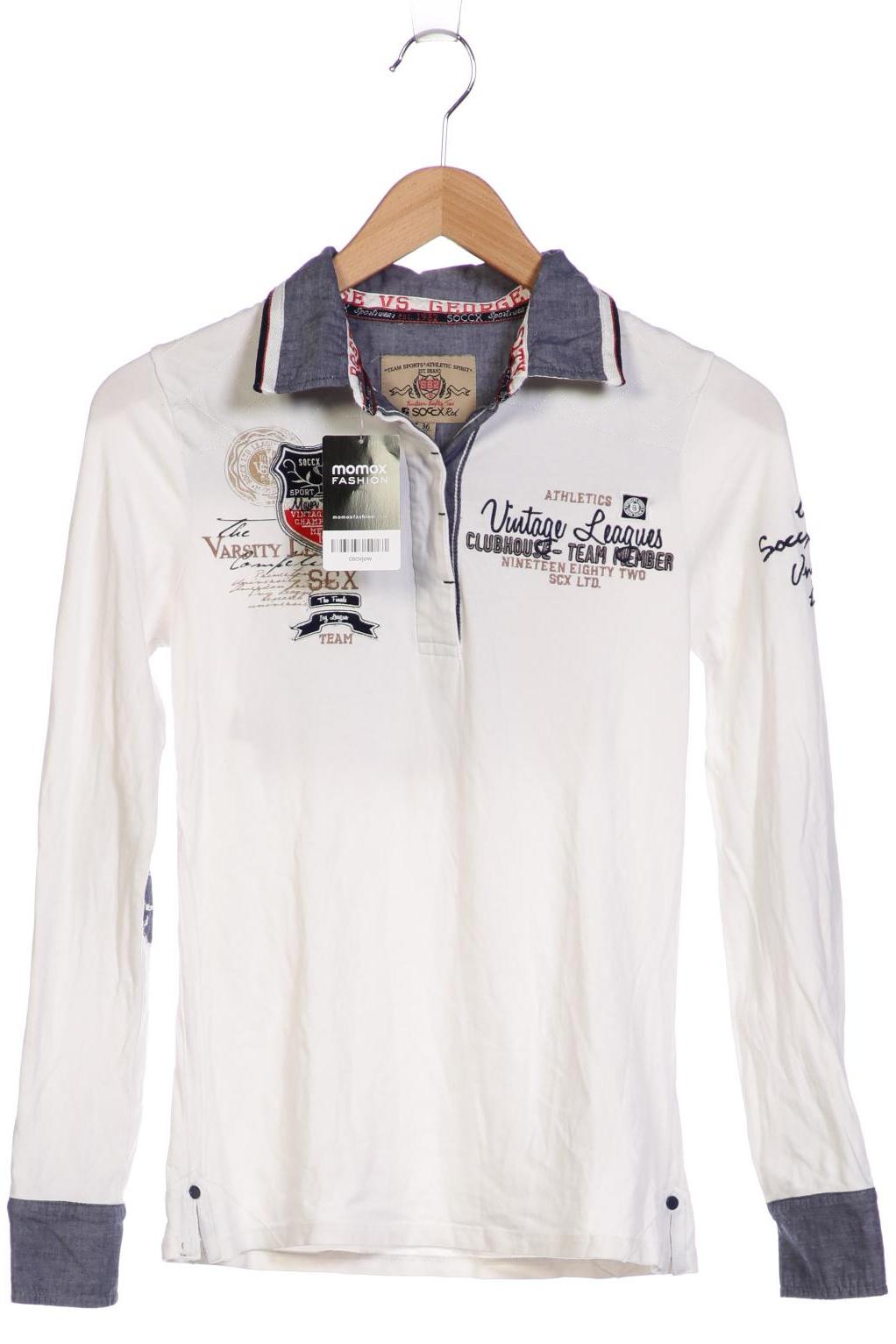 

Soccx Damen Poloshirt, weiß, Gr. 36