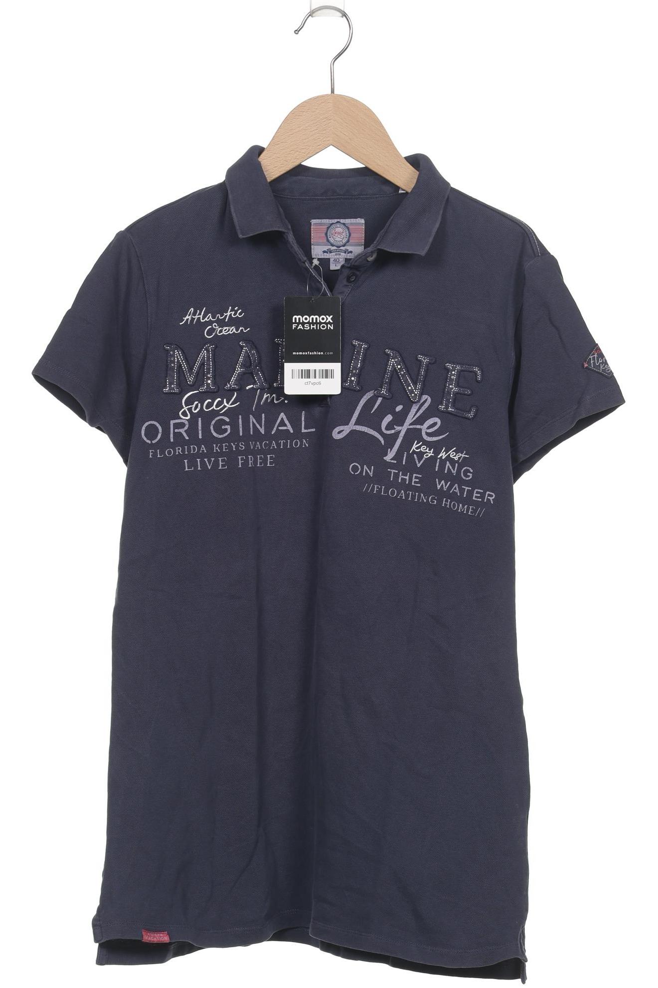 

Soccx Damen Poloshirt, marineblau, Gr. 40