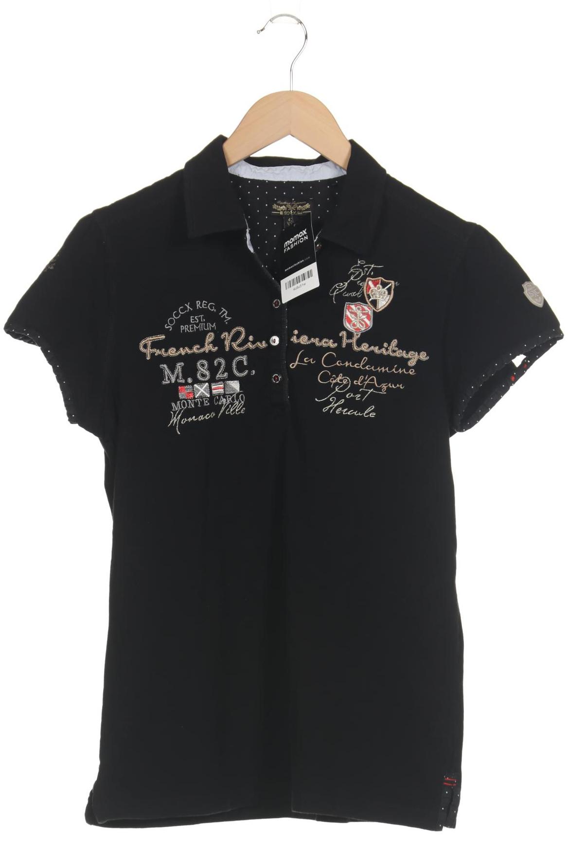 

Soccx Damen Poloshirt, schwarz, Gr. 42