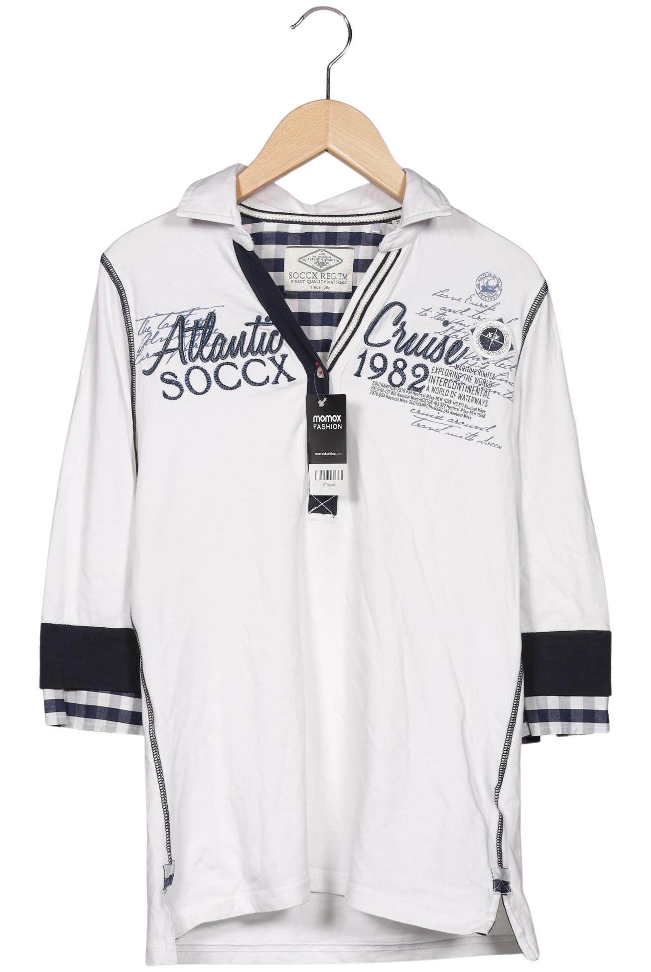 

Soccx Damen Poloshirt, weiß, Gr. 36