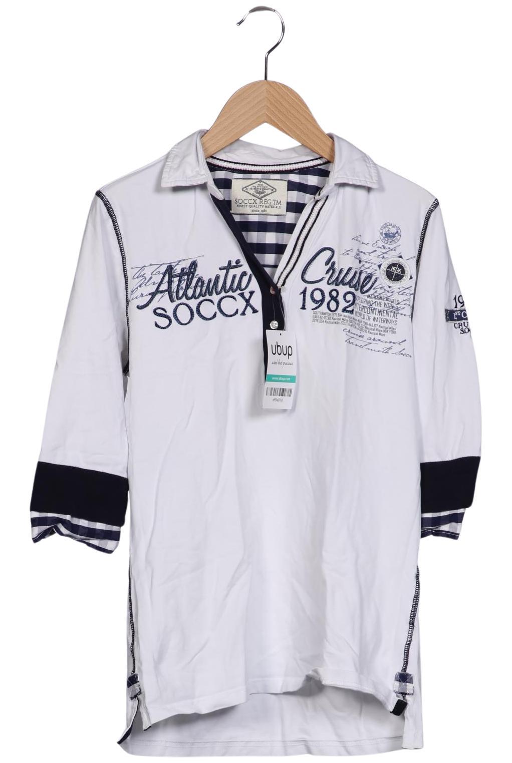 

Soccx Damen Poloshirt, weiß, Gr. 36