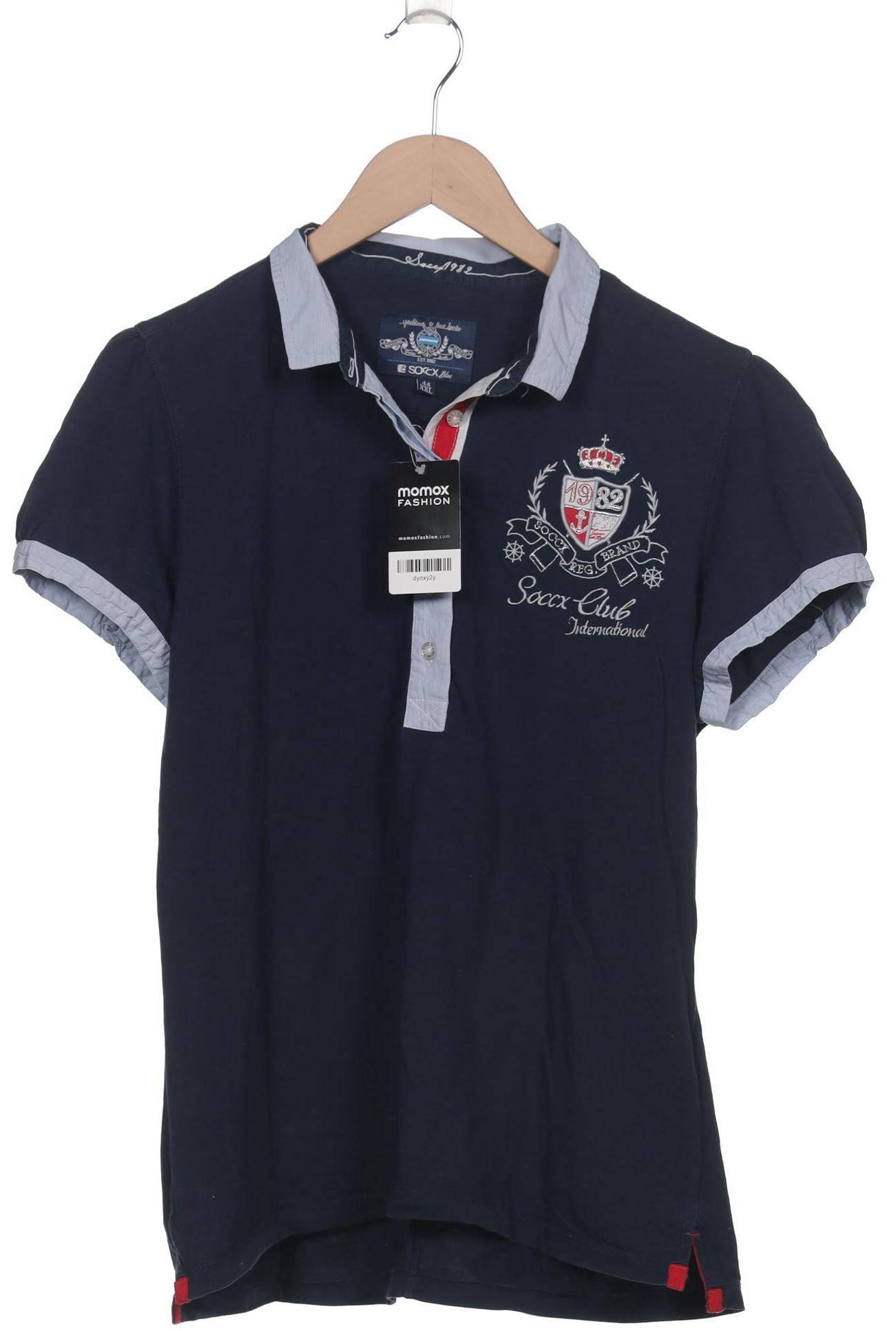 

Soccx Damen Poloshirt, marineblau, Gr. 44