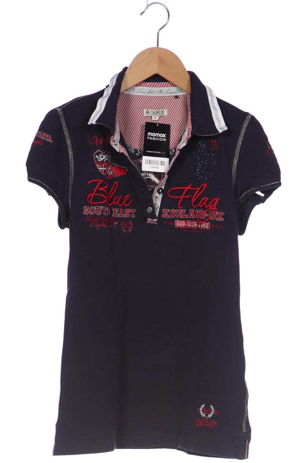 

SOCCX Damen Poloshirt, marineblau