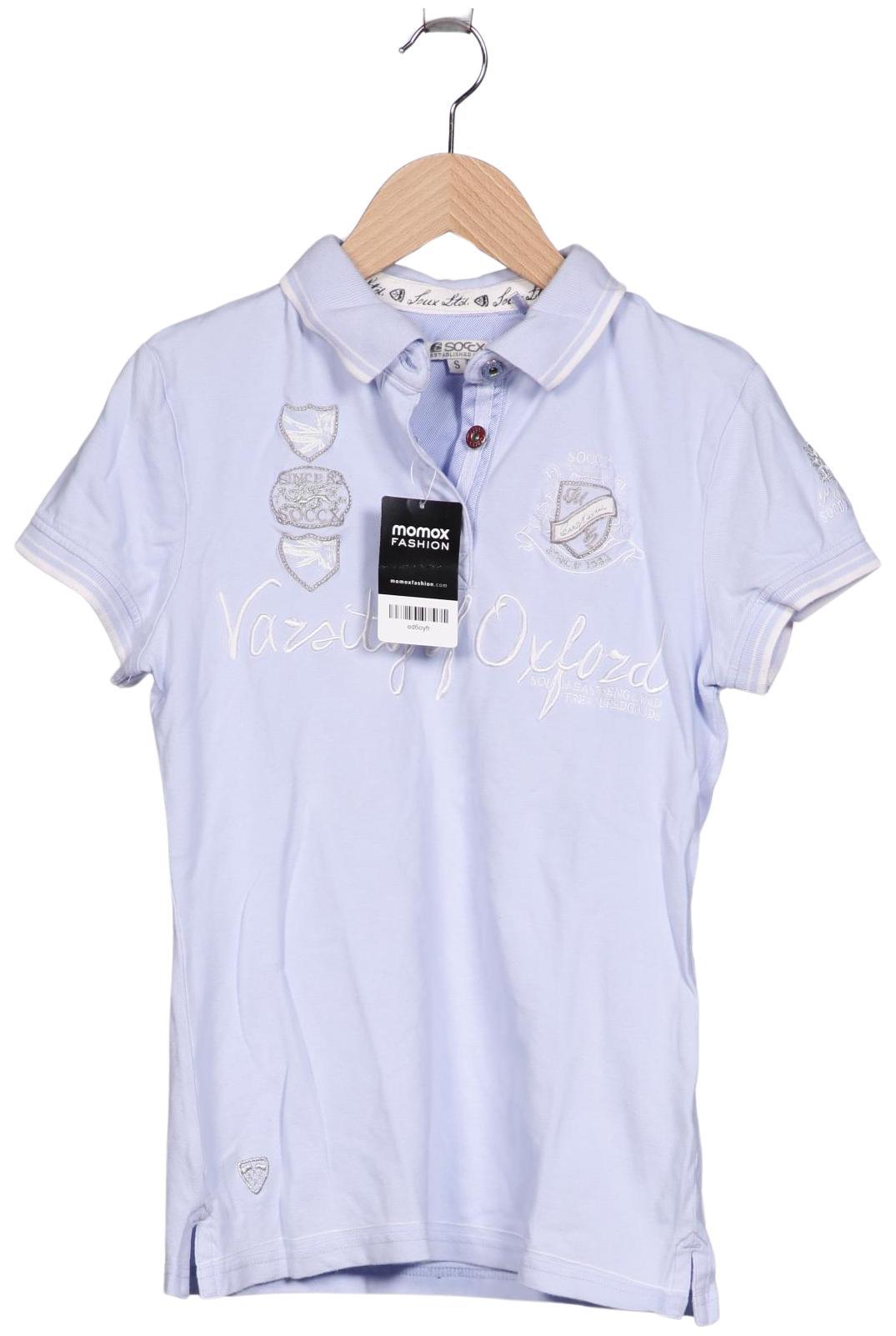 

Soccx Damen Poloshirt, hellblau, Gr. 36
