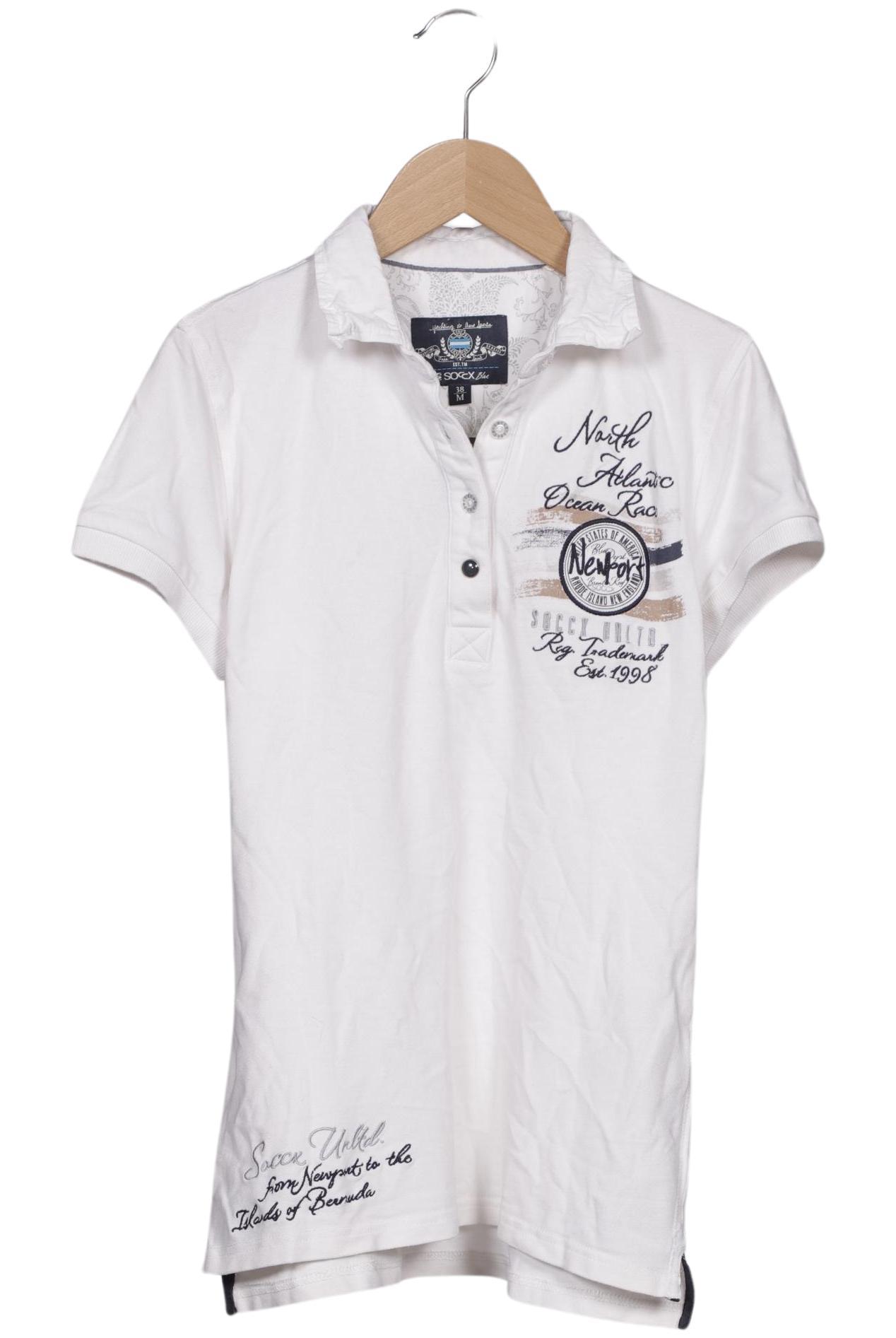 

Soccx Damen Poloshirt, weiß, Gr. 38