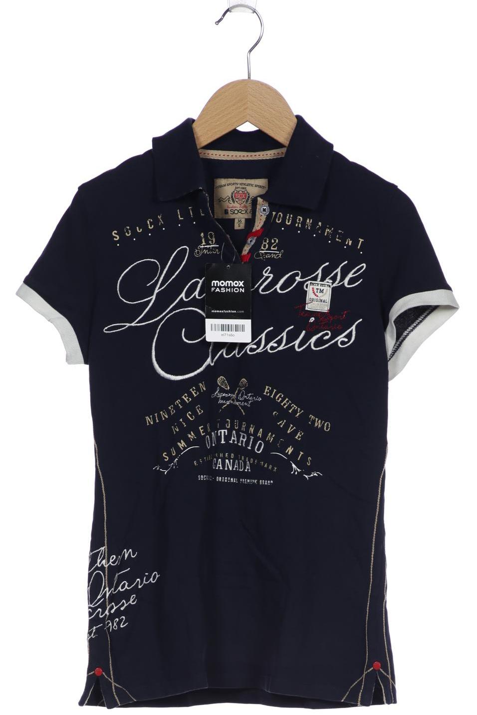 

SOCCX Damen Poloshirt, marineblau