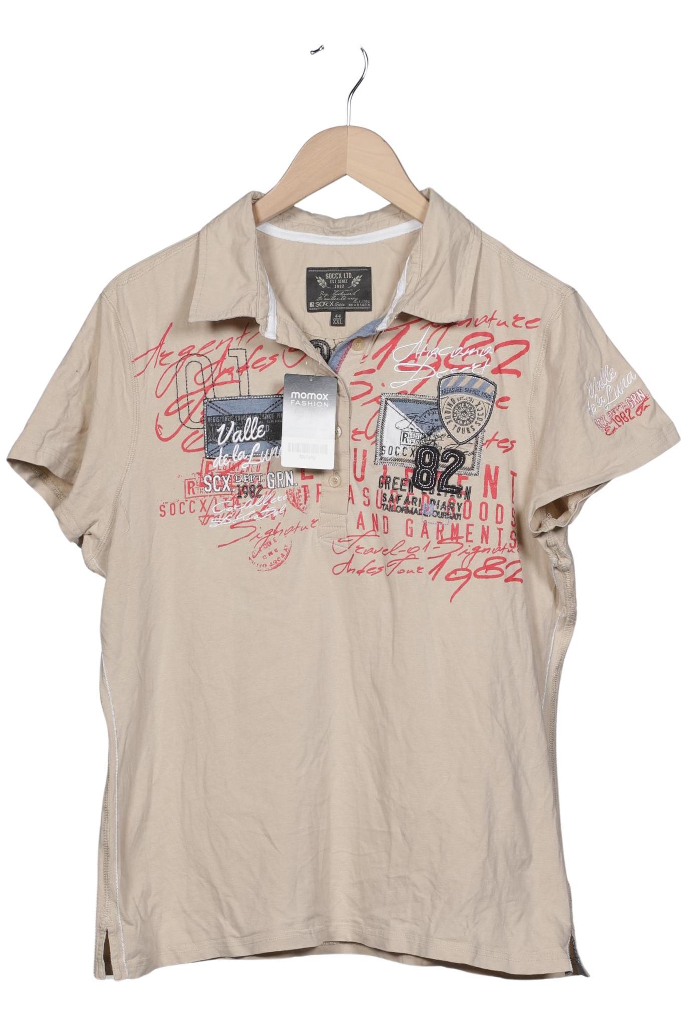 Thumbnail - Soccx Damen Poloshirt, beige, Gr. 46