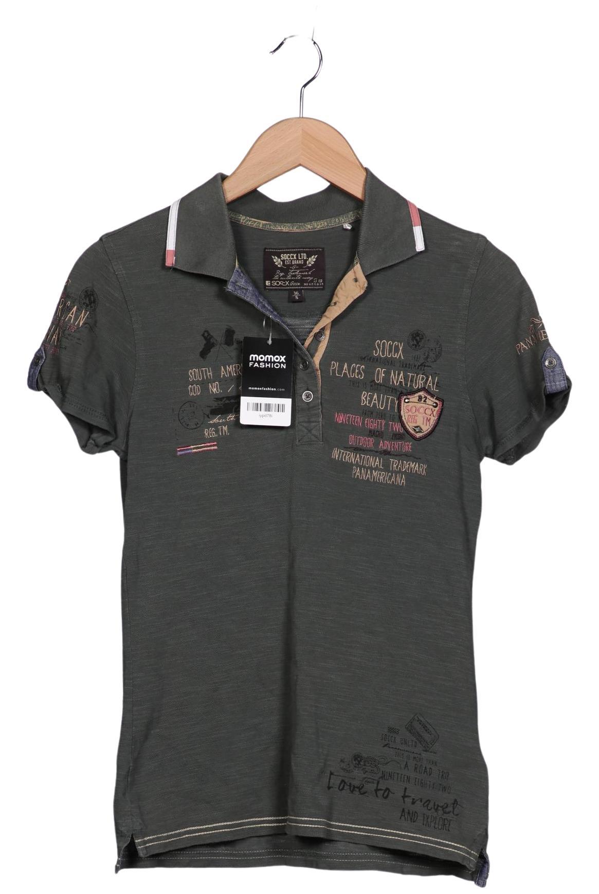 

Soccx Damen Poloshirt, grün, Gr. 36