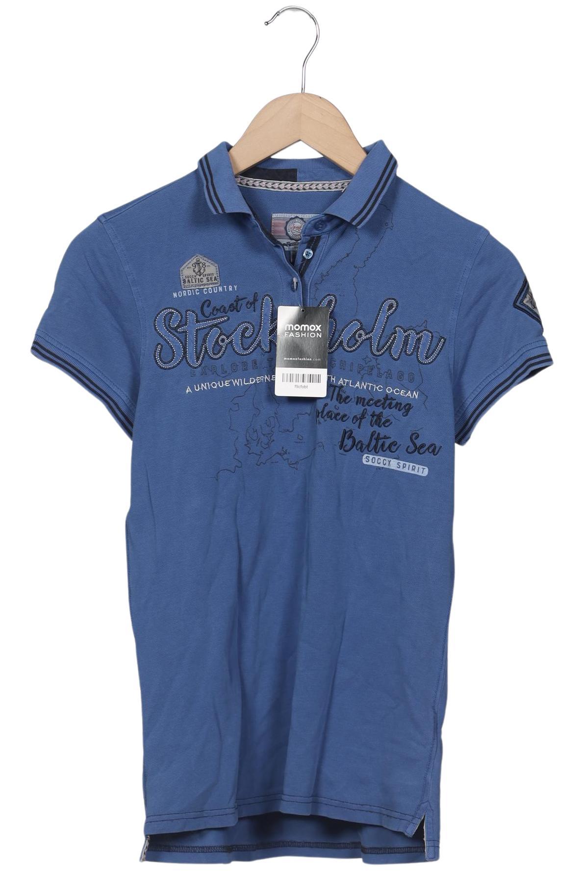 

Soccx Damen Poloshirt, blau, Gr. 36