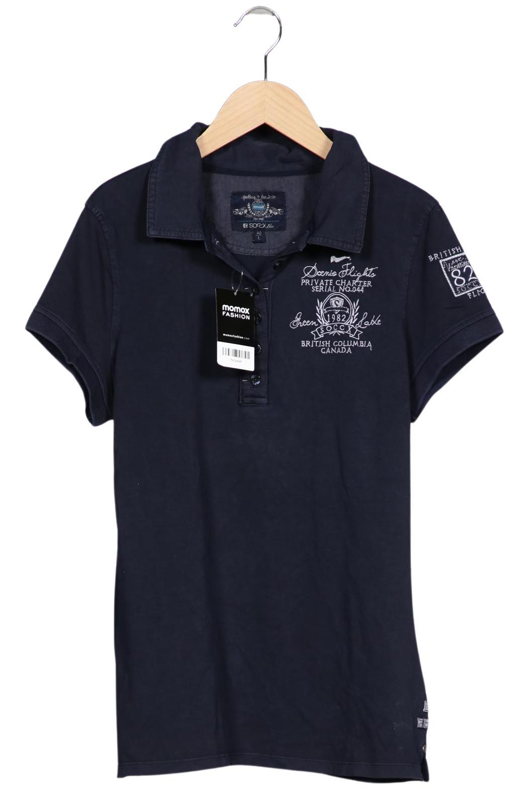 

Soccx Damen Poloshirt, marineblau, Gr. 40