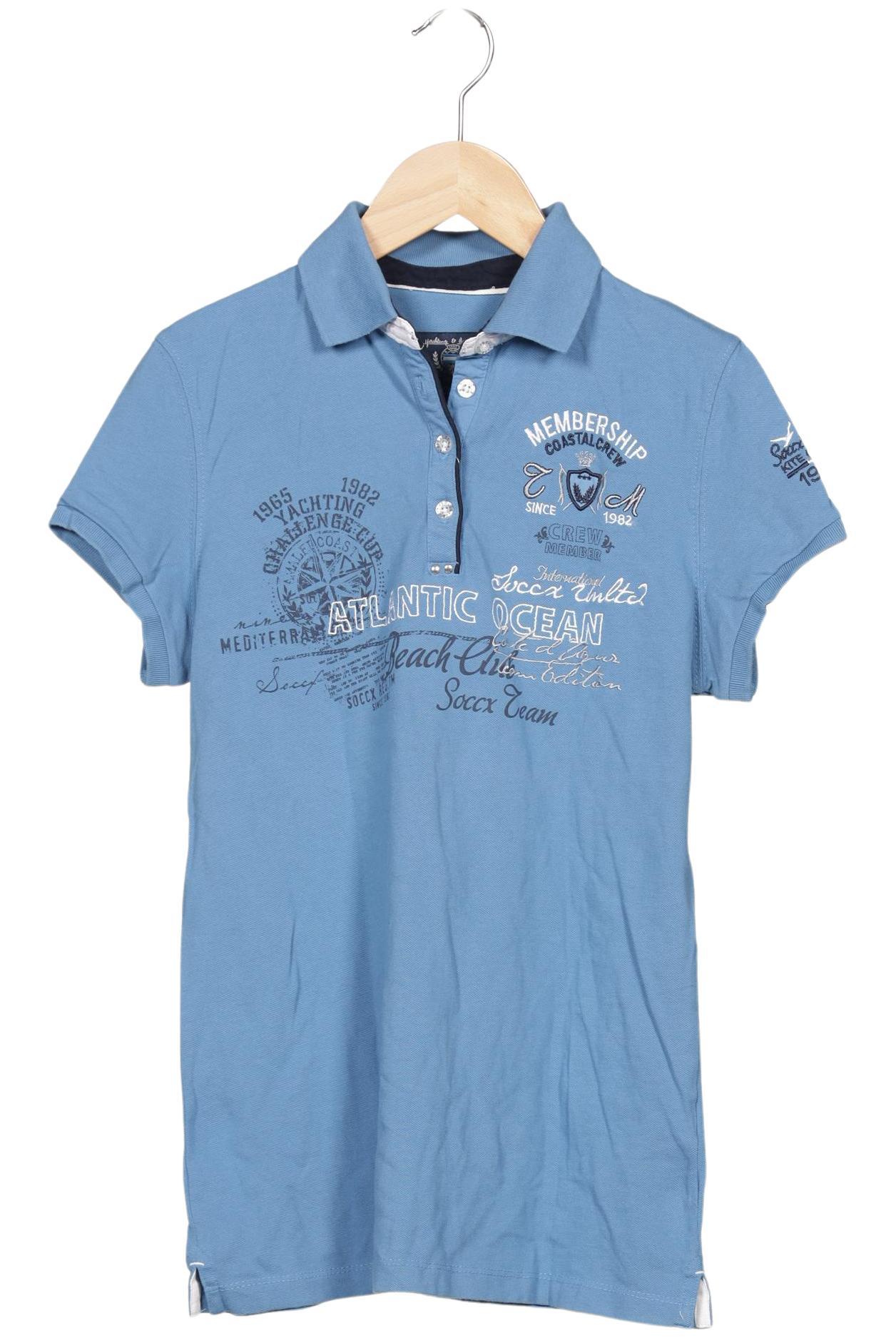 

Soccx Damen Poloshirt, hellblau, Gr. 38