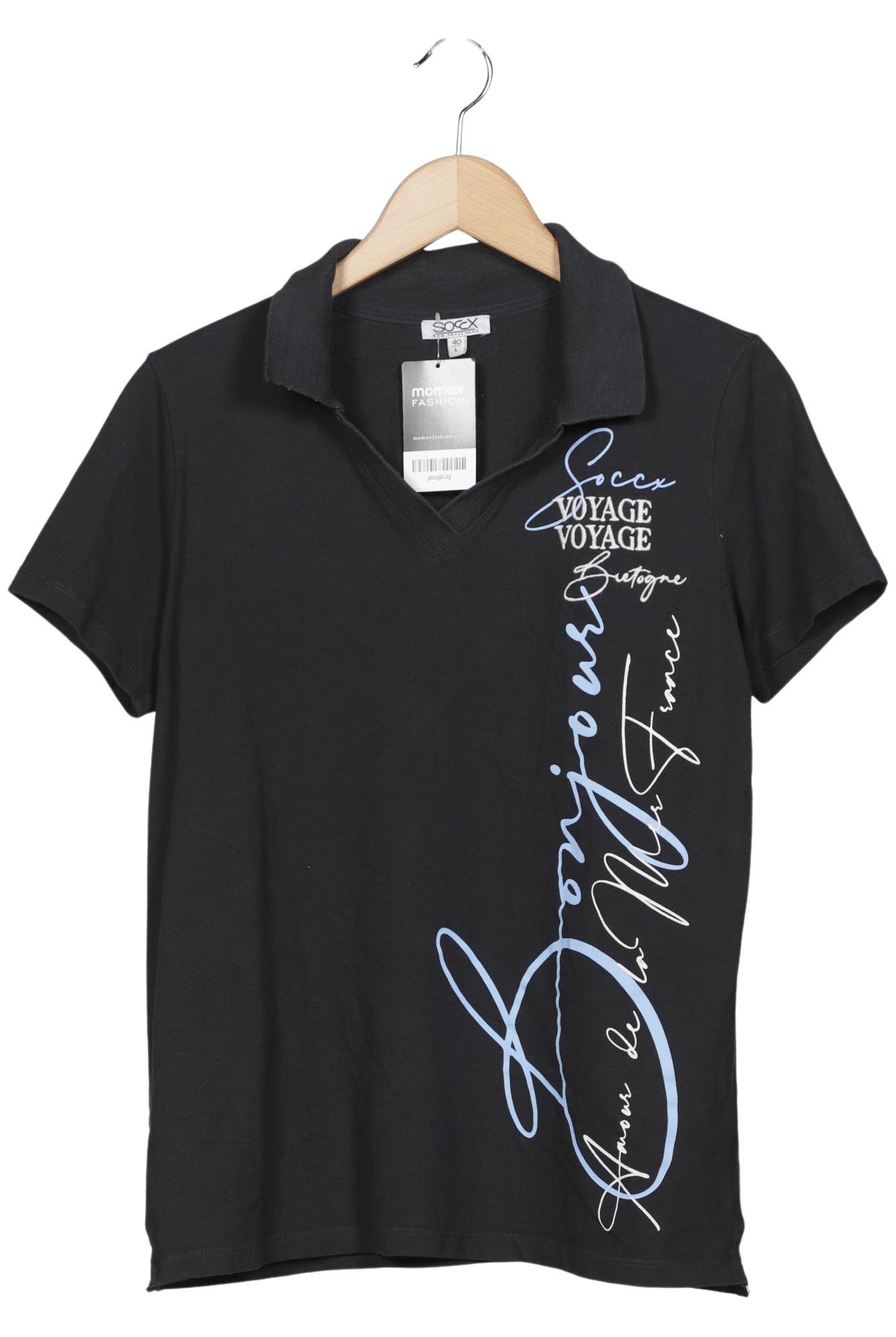 

Soccx Damen Poloshirt, schwarz, Gr. 42