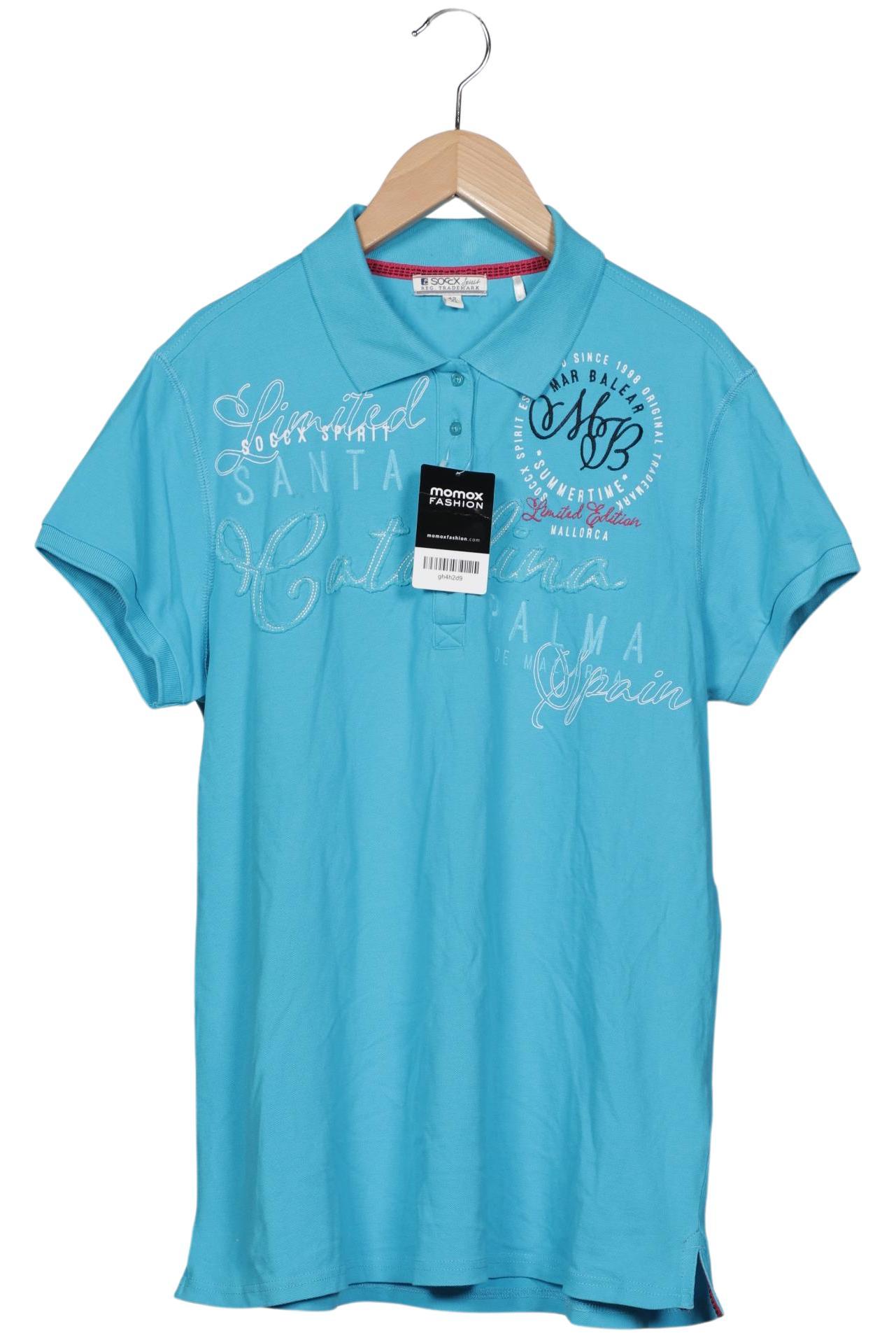 

Soccx Damen Poloshirt, blau, Gr. 42