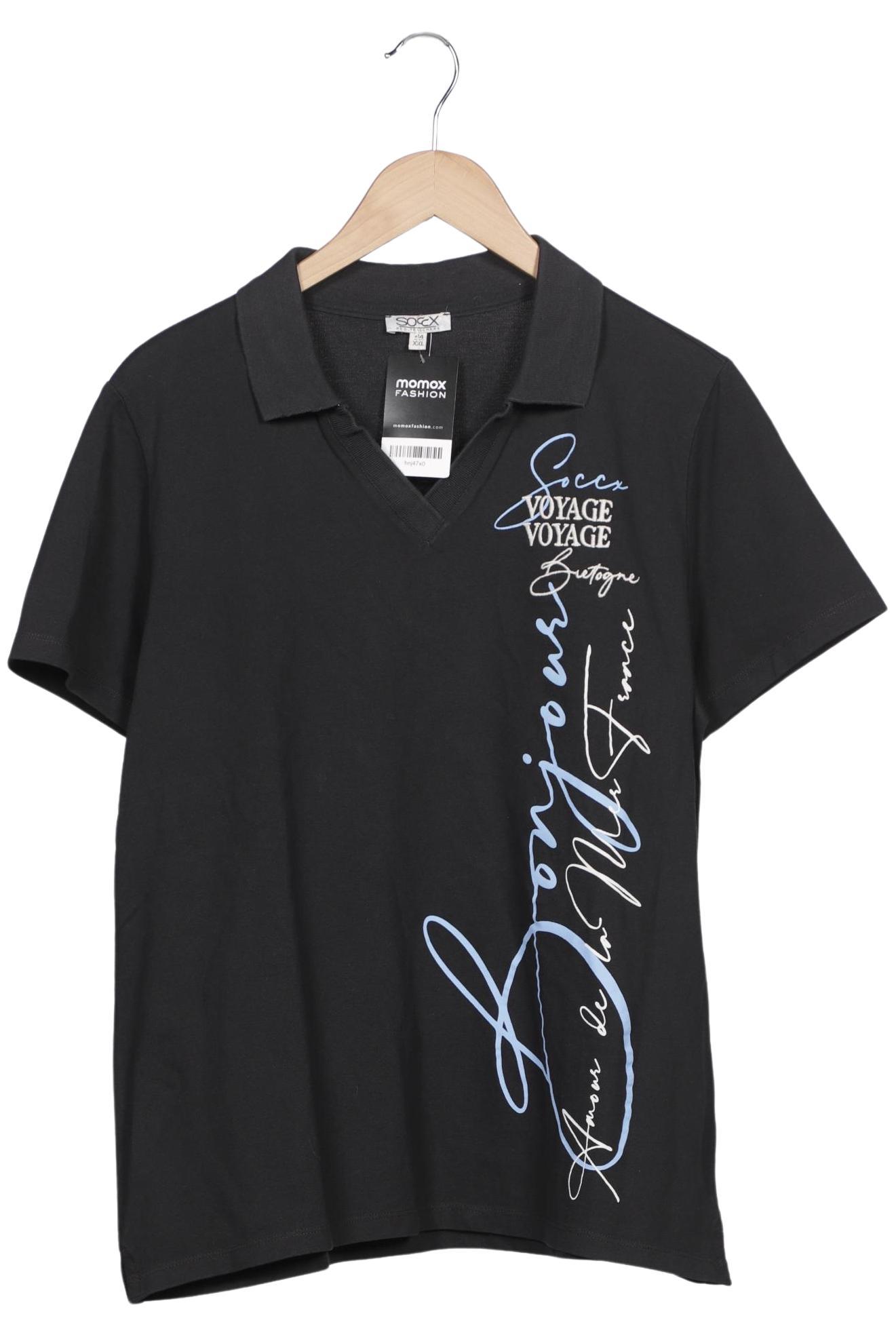

Soccx Damen Poloshirt, schwarz, Gr. 44