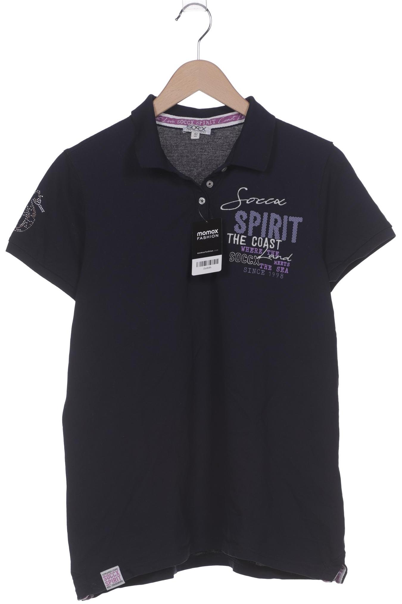 

Soccx Damen Poloshirt, marineblau, Gr. 42