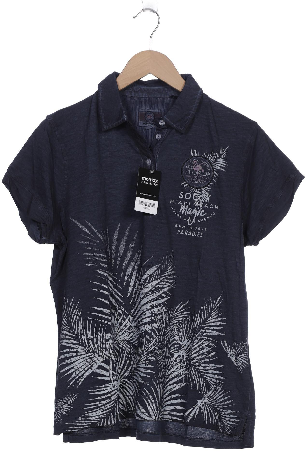 

SOCCX Damen Poloshirt, marineblau