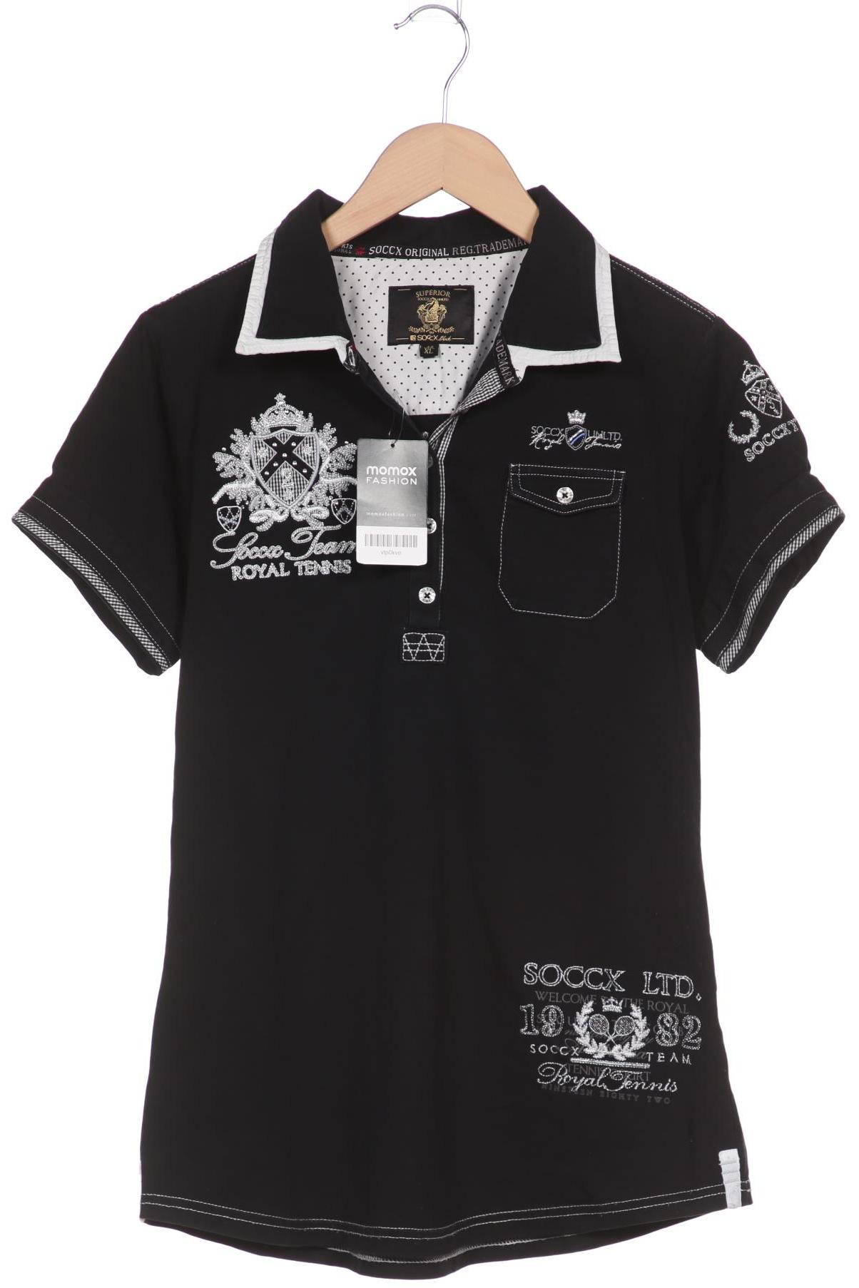 

Soccx Damen Poloshirt, marineblau, Gr. 42