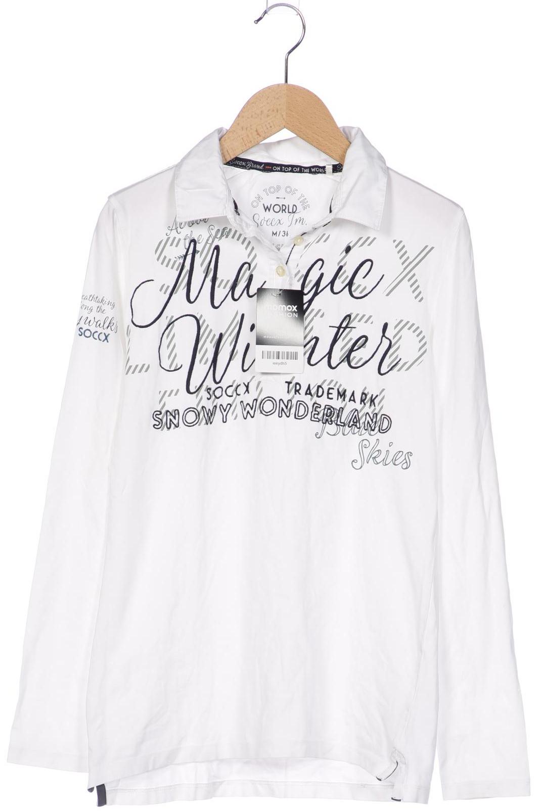 

Soccx Damen Poloshirt, weiß, Gr. 38