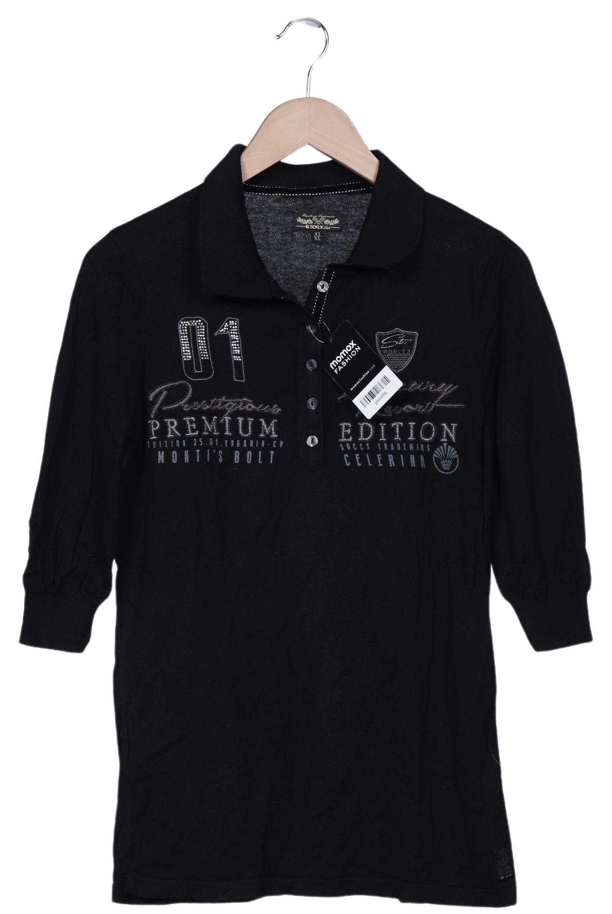 

Soccx Damen Poloshirt, schwarz, Gr. 42