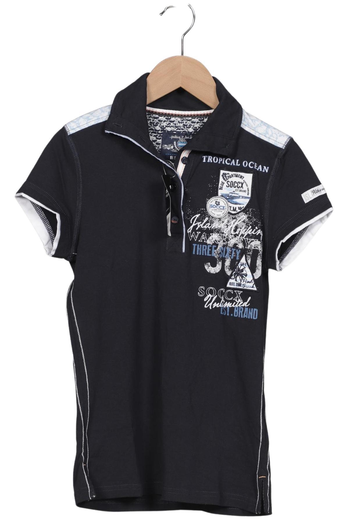 

Soccx Damen Poloshirt, marineblau, Gr. 34