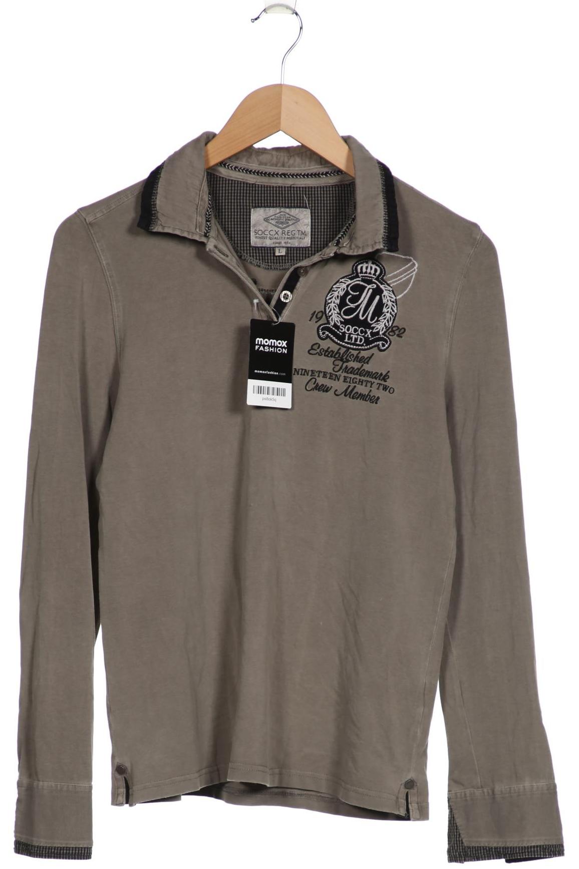 

SOCCX Damen Poloshirt, grau