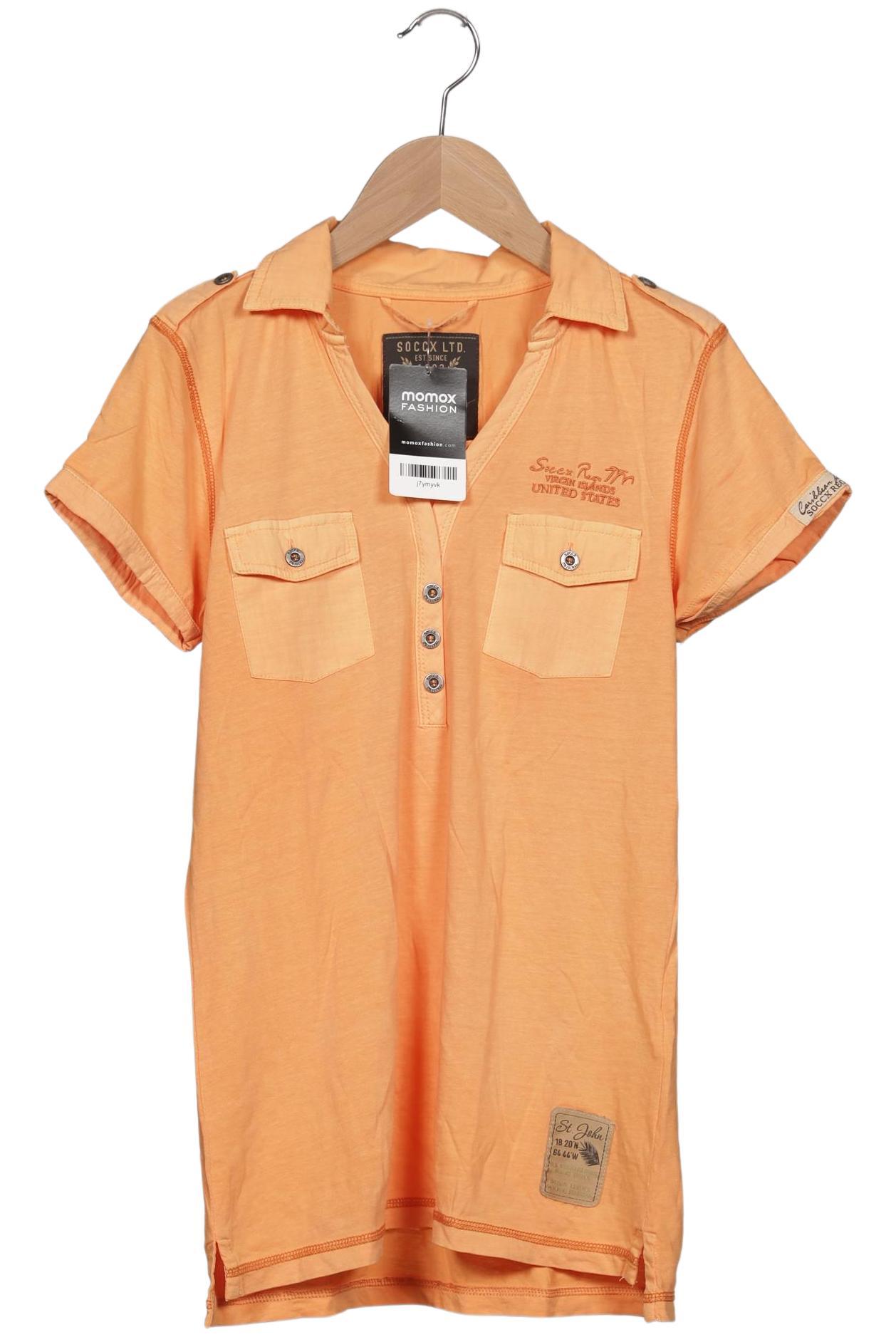 

Soccx Damen Poloshirt, orange, Gr. 36