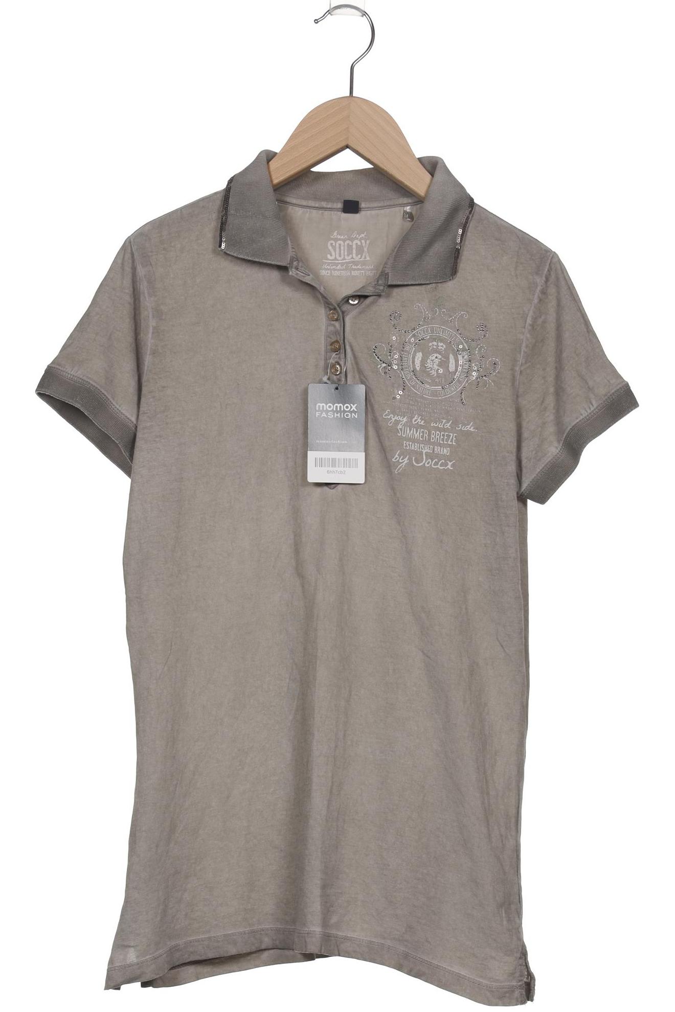 

Soccx Damen Poloshirt, beige, Gr. 38